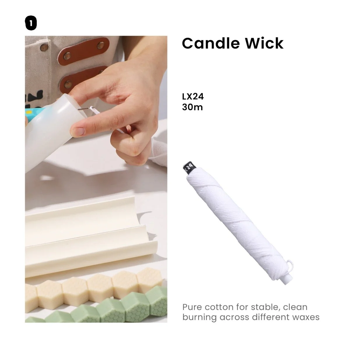 Honeycomb Ladder Taper Candle Silicone Mold - Image 8