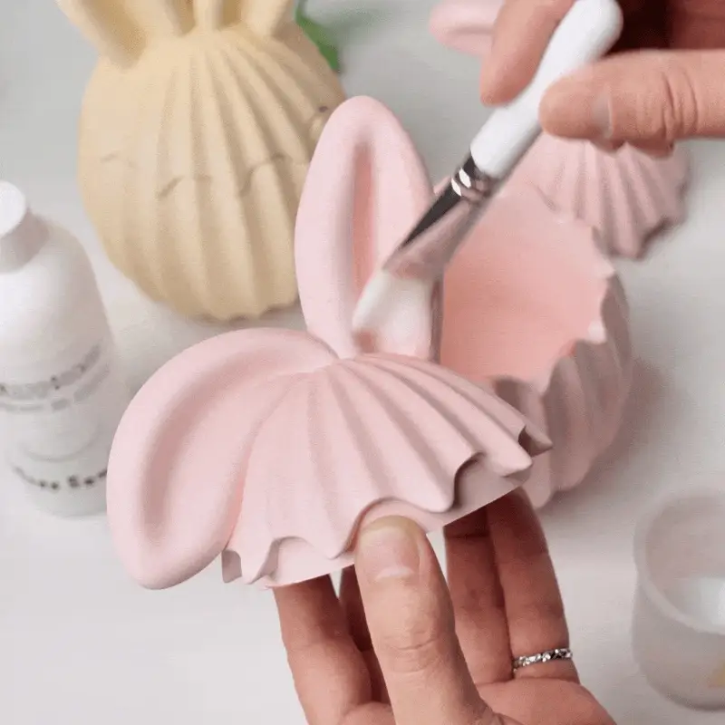 Hop Into Ribbed Easter Eggs Candle Jar Silicone Mold Collection - Image 10