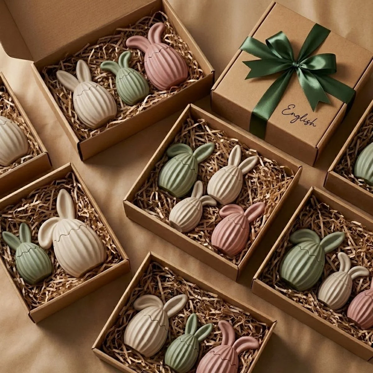 Hop Into Ribbed Easter Eggs Candle Jar Silicone Mold Collection - Image 4