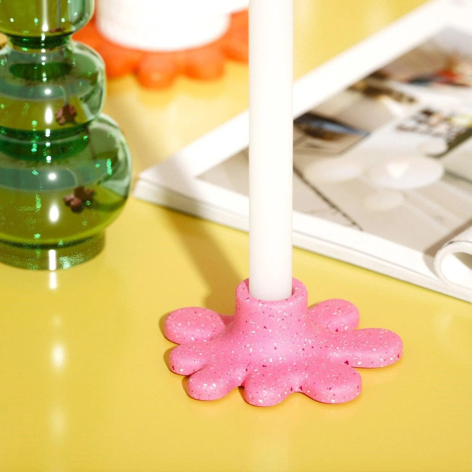 Irregular Taper Candle Holder Silicone Mold - Image 4