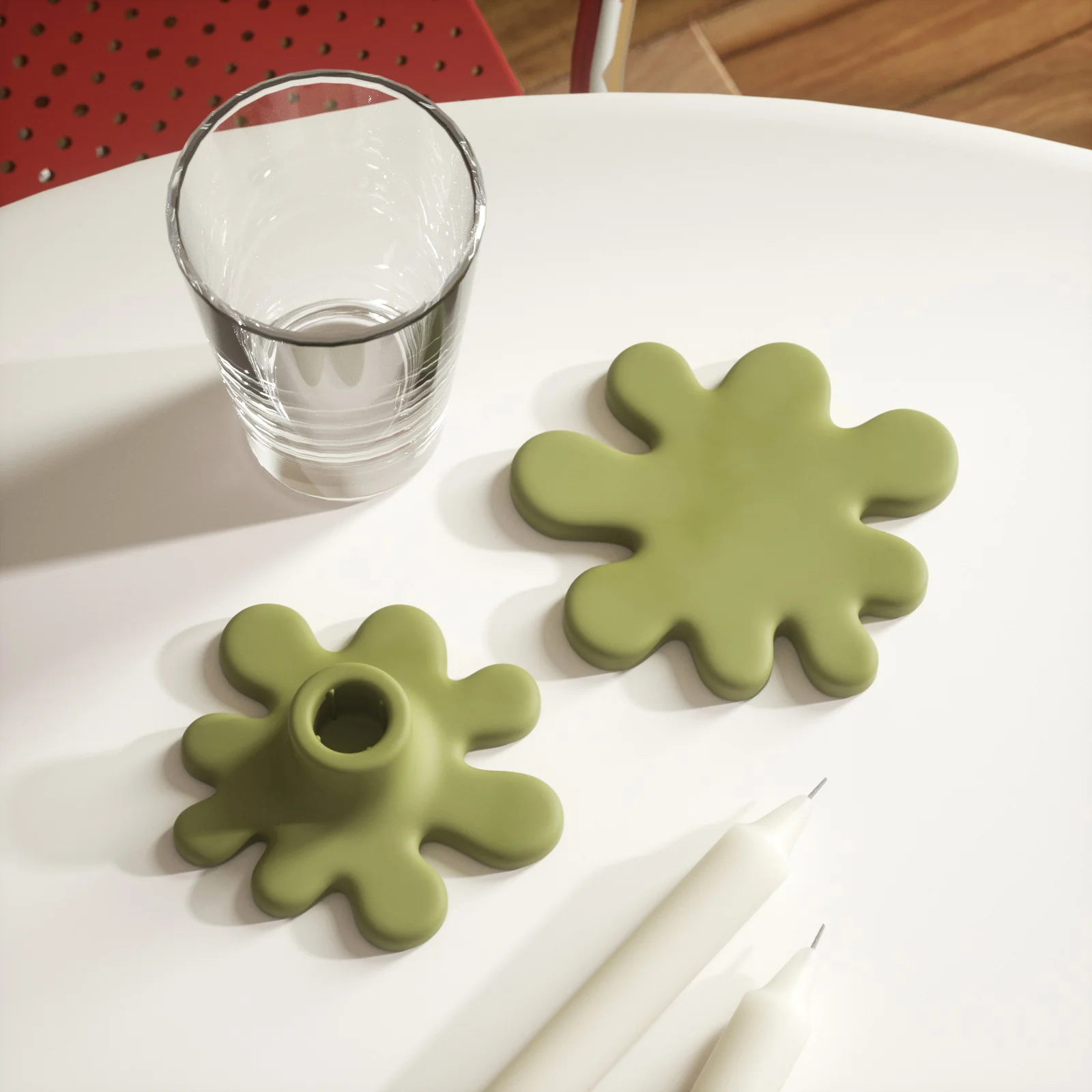 Irregular Taper Candle Holder Silicone Mold - Image 7