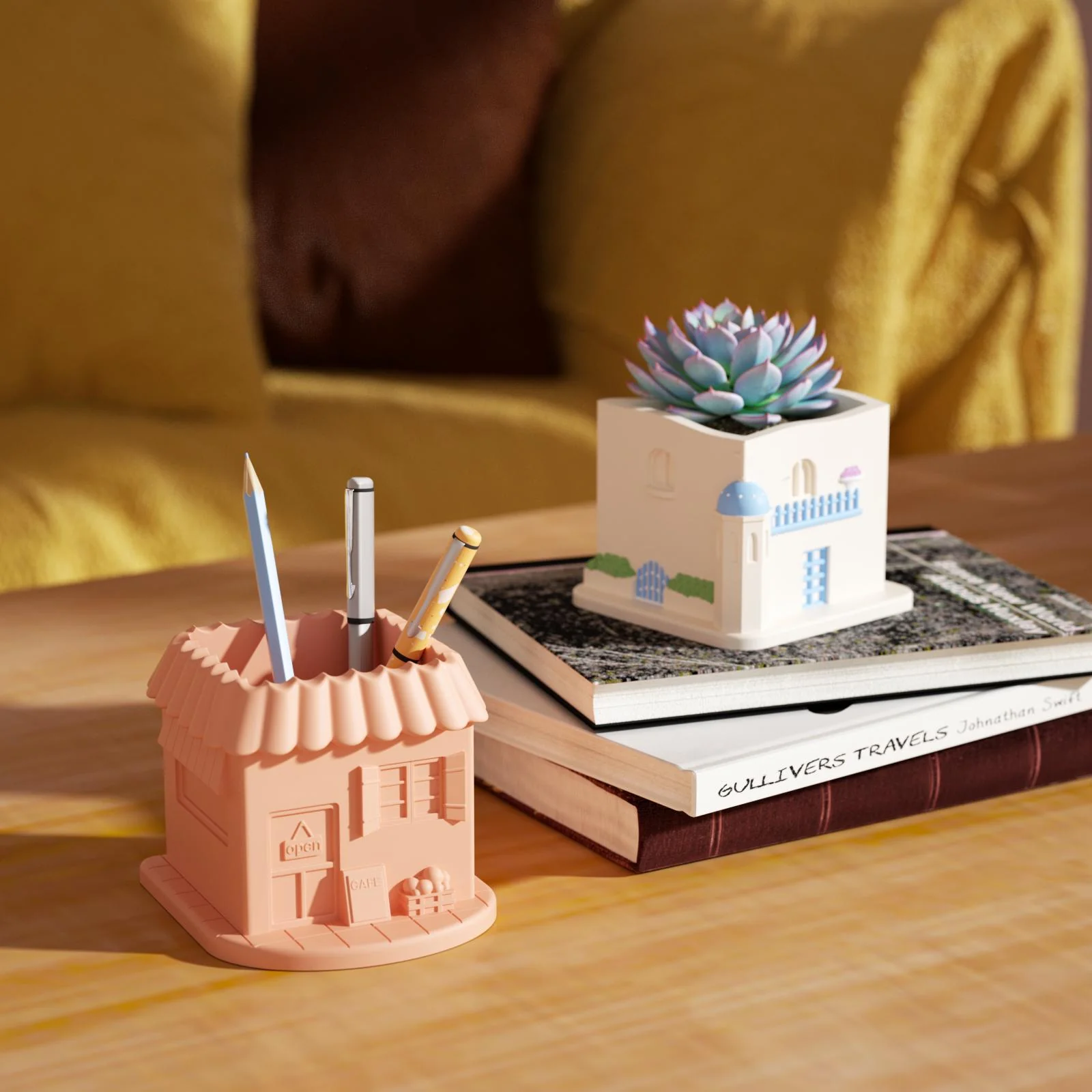 Aegean Santorini House Plant Pot Silicone Mold - Image 8