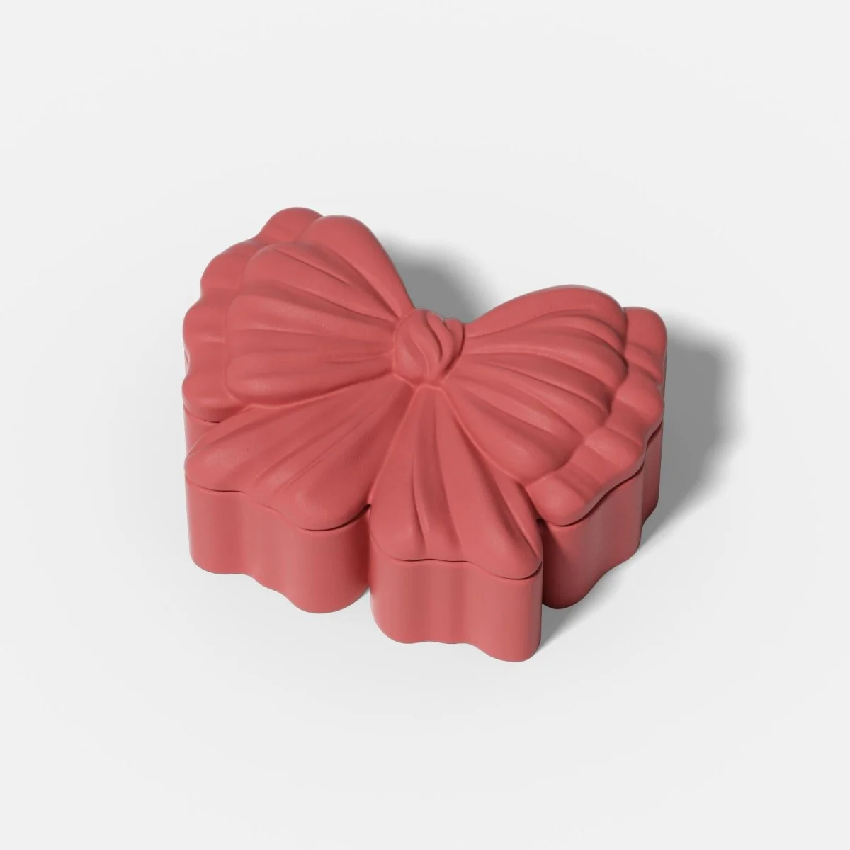 Large Puffy Bow Storage Box Silicone Mold