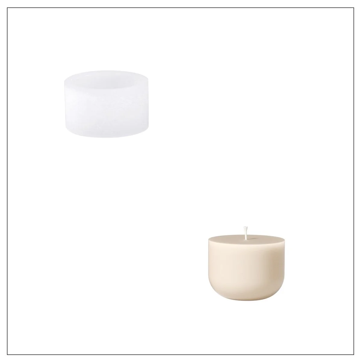 Christmas Charm Bauble Light Candle Jar Silicone Mold - Image 16