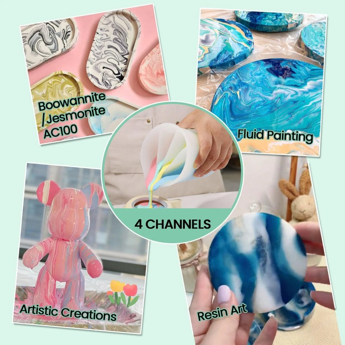 Quad-Channel Silicone Non-Stick Split Pouring Cup - Image 6