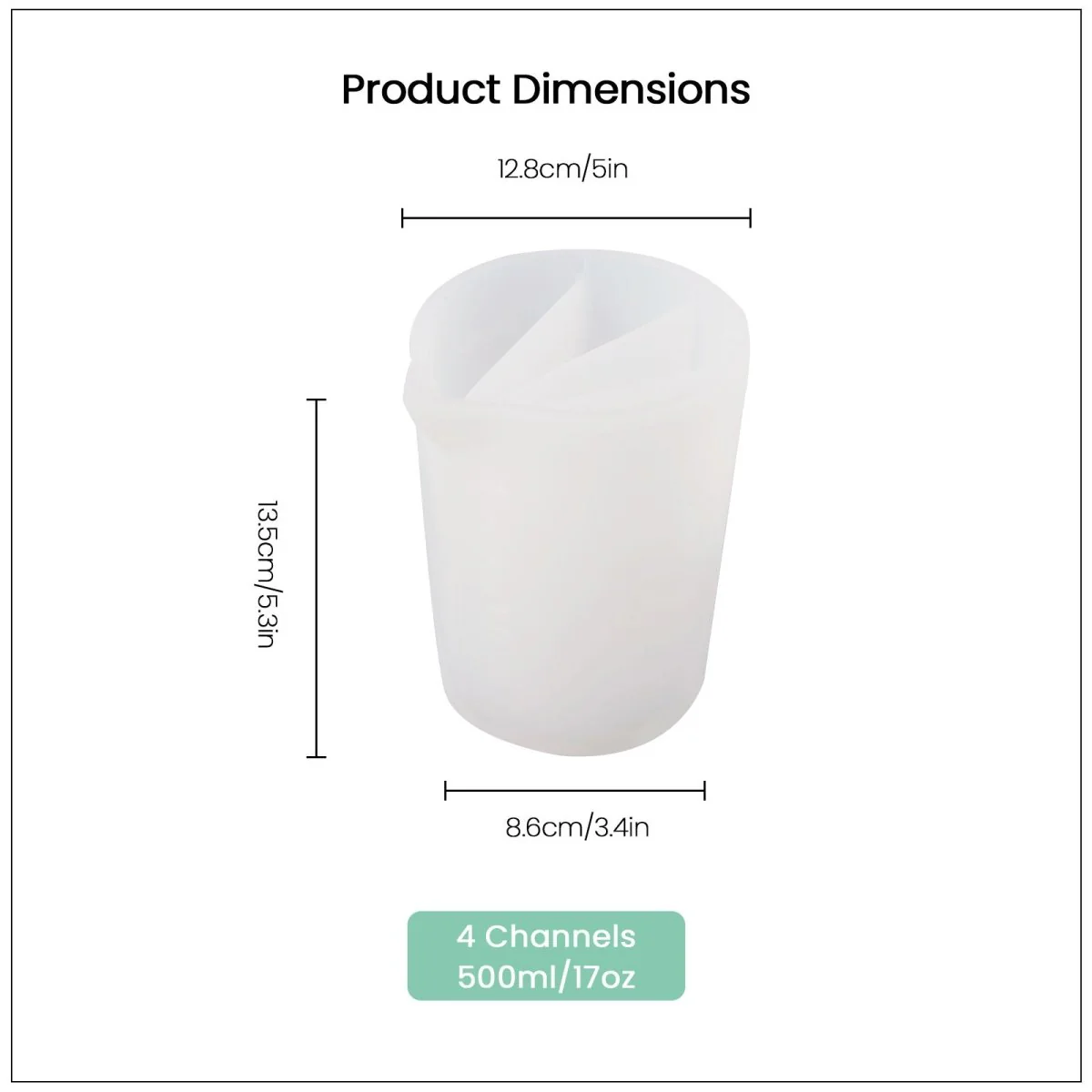 Quad-Channel Silicone Non-Stick Split Pouring Cup - Image 8