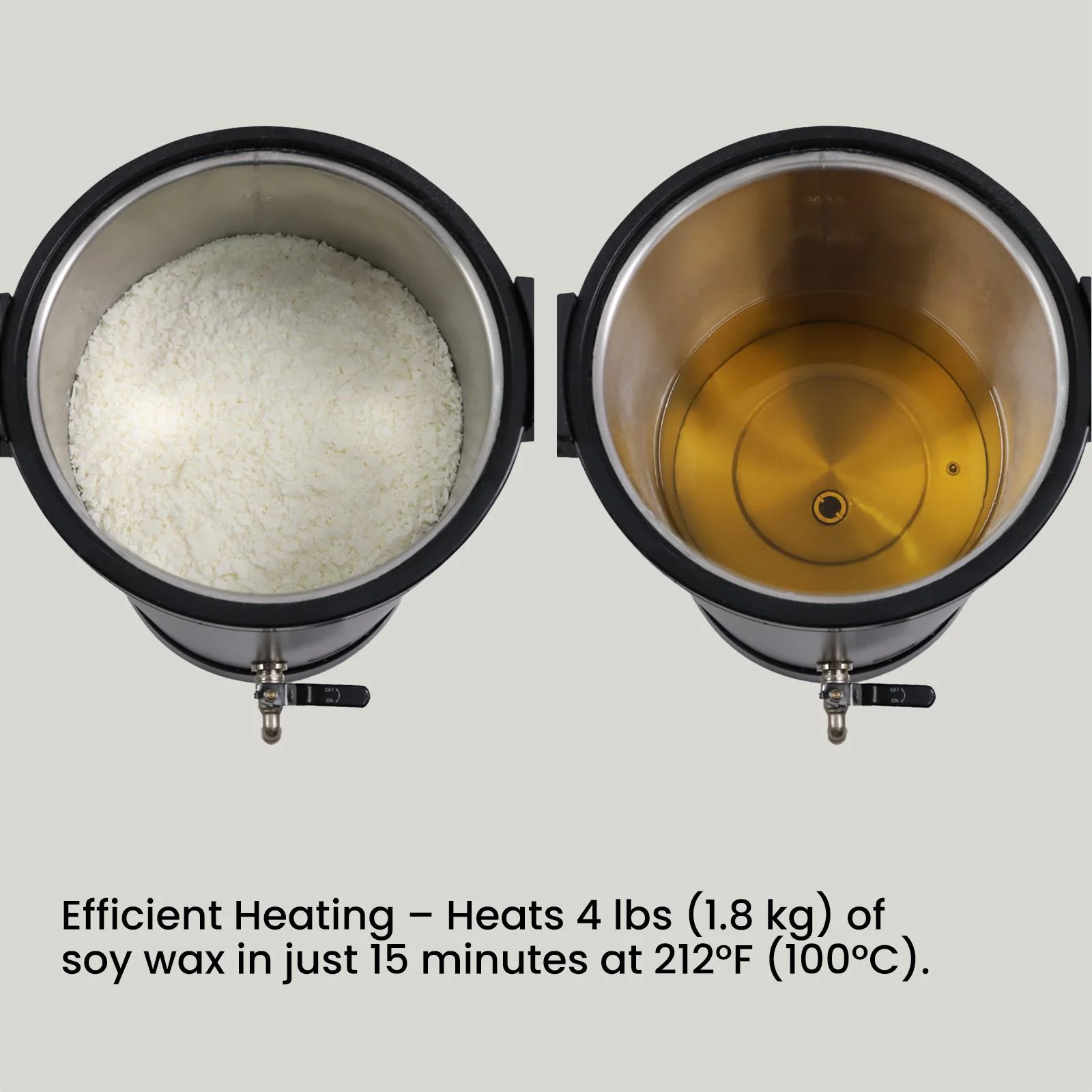 10L Large Wax Melter & Cylinder Candle Coating Set - Image 5