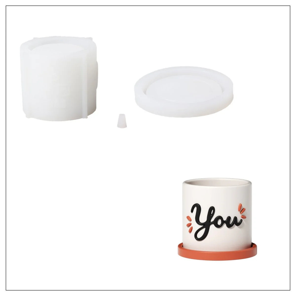 Let Love Grow - Blooming Love for Mom Plant Pot & Tray Silicone Mold Collection - Image 16