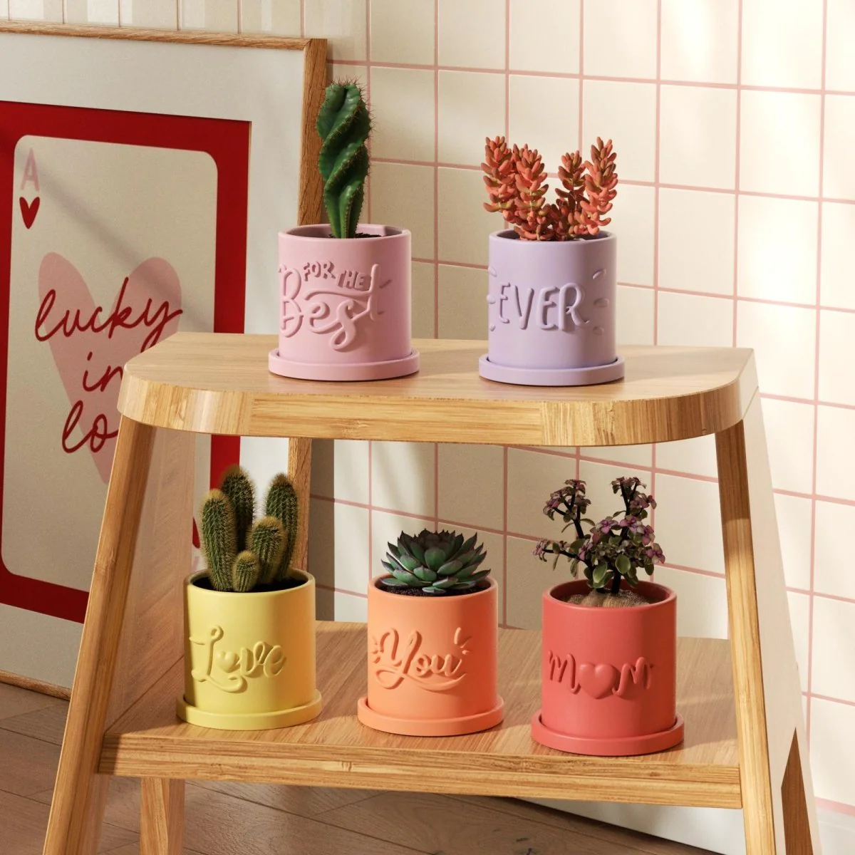 Let Love Grow - Blooming Love for Mom Plant Pot & Tray Silicone Mold Collection - Image 4