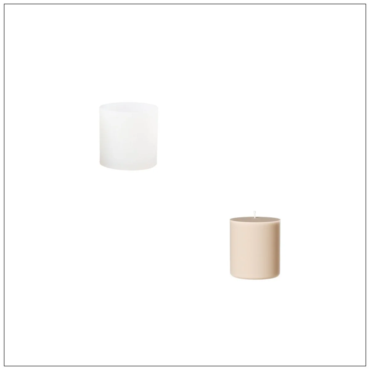 7oz Embrace of Love Heart Candle Jar Silicone with Candle Refill Mold - Image 13