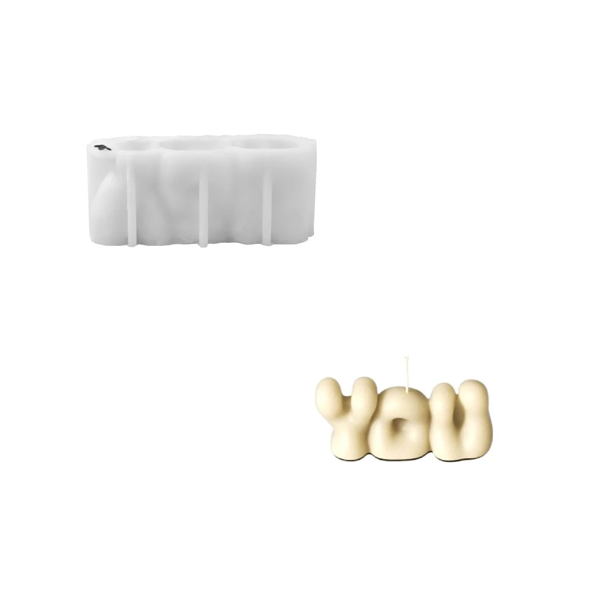 Love Letters Candle Silicone Mold Collection - Image 17