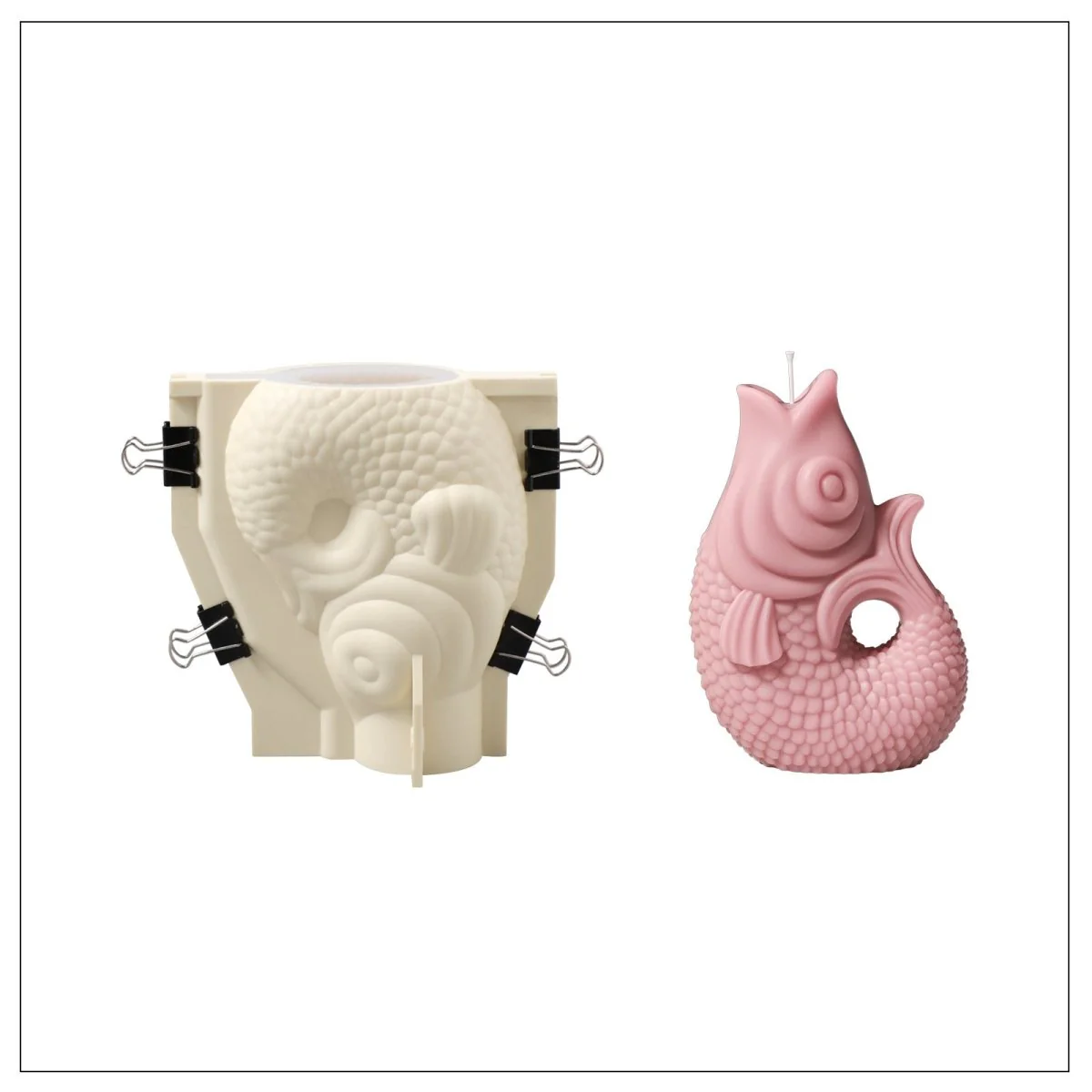 Lucky Goldfish Candle Silicone Mold Collection - Image 8