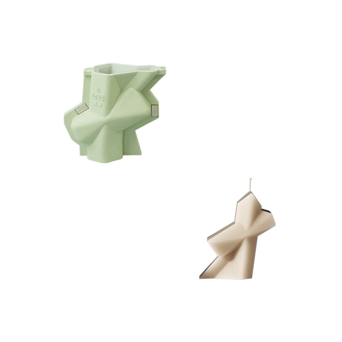 Maria Nuvem × Boowan Nicole | Dobraduras Series Candle Silicone Mold Collection - Image 11