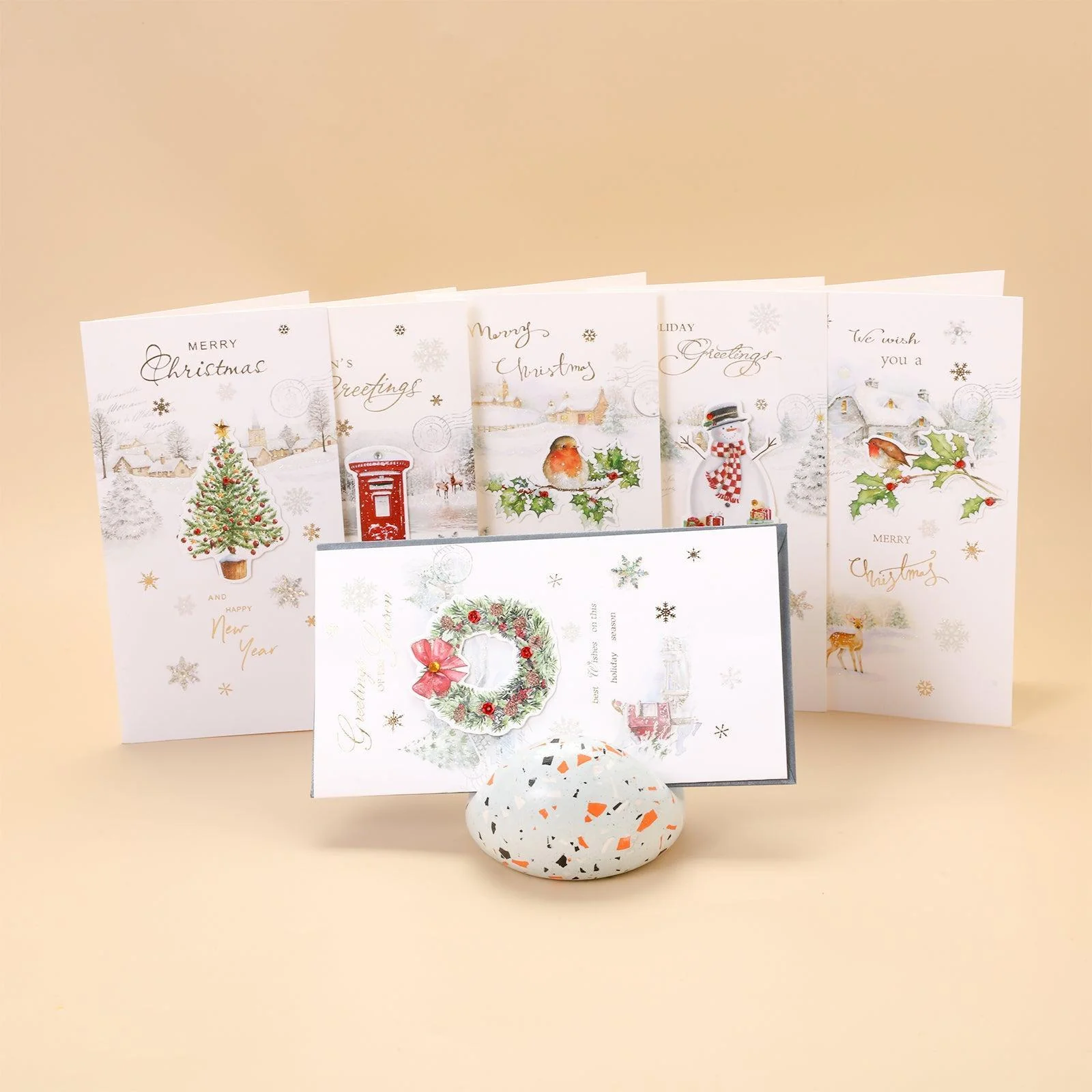 Merry Christmas Greeting Card 6 Pack Ⅰ - Image 3
