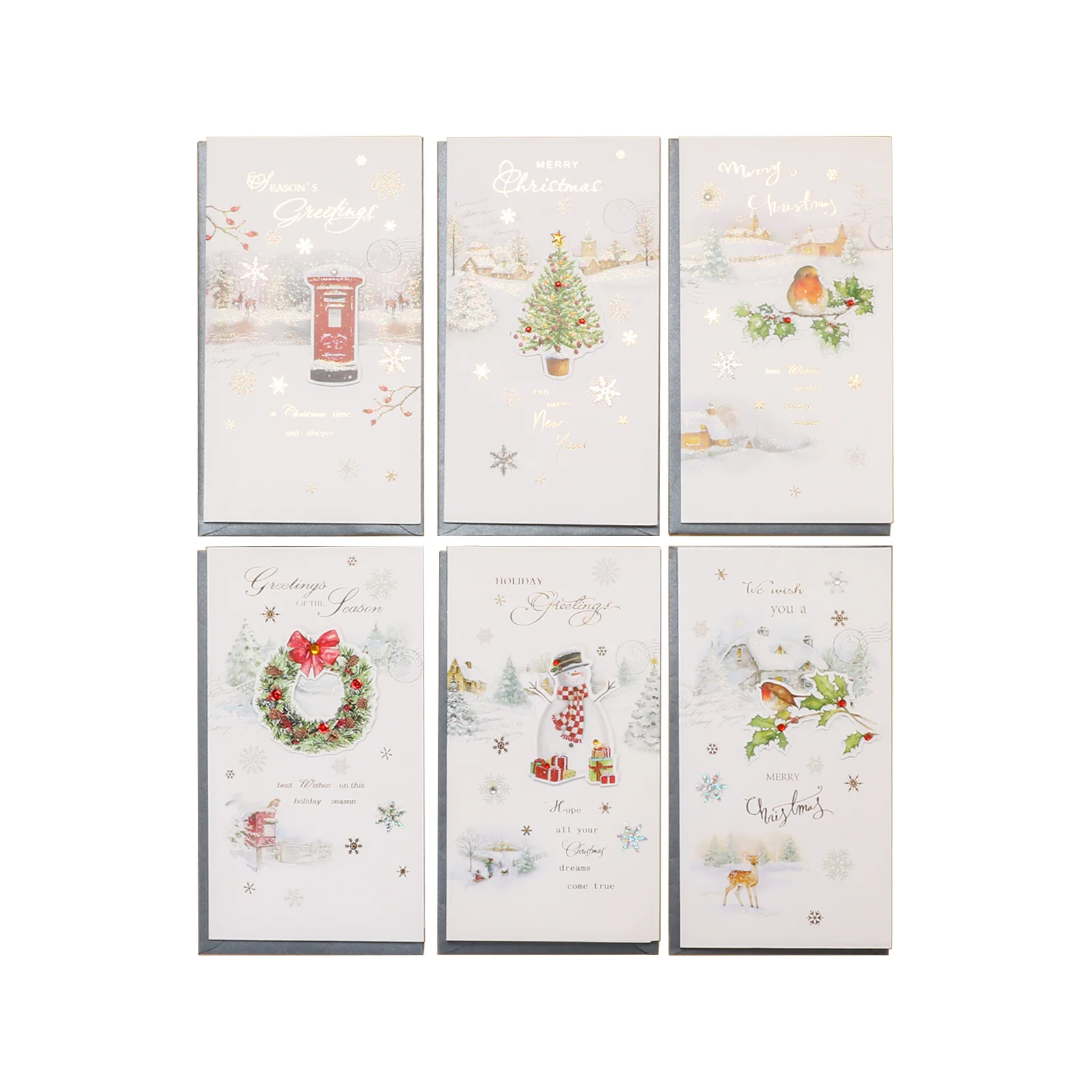 Merry Christmas Greeting Card 6 Pack Ⅰ - Image 7