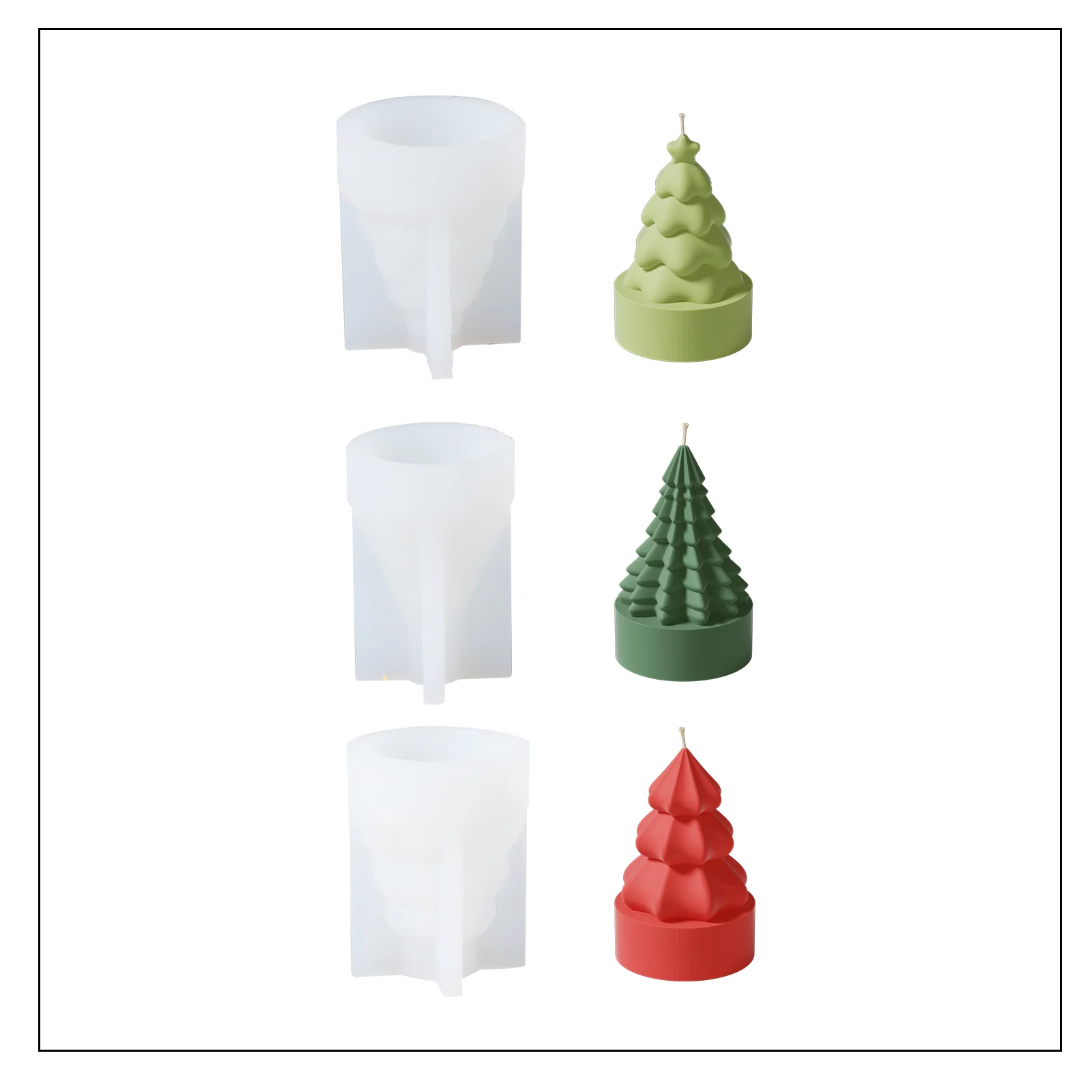 Mini Christmas Tree Candle Mold - Image 9