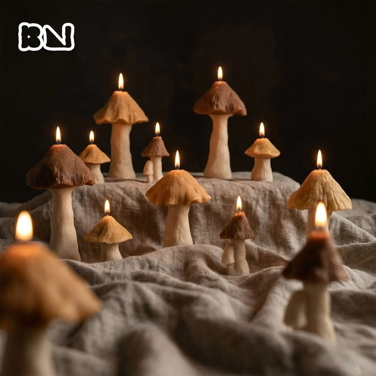 Mini Mushroom Forest Container Candle Silicone Mold Collection
