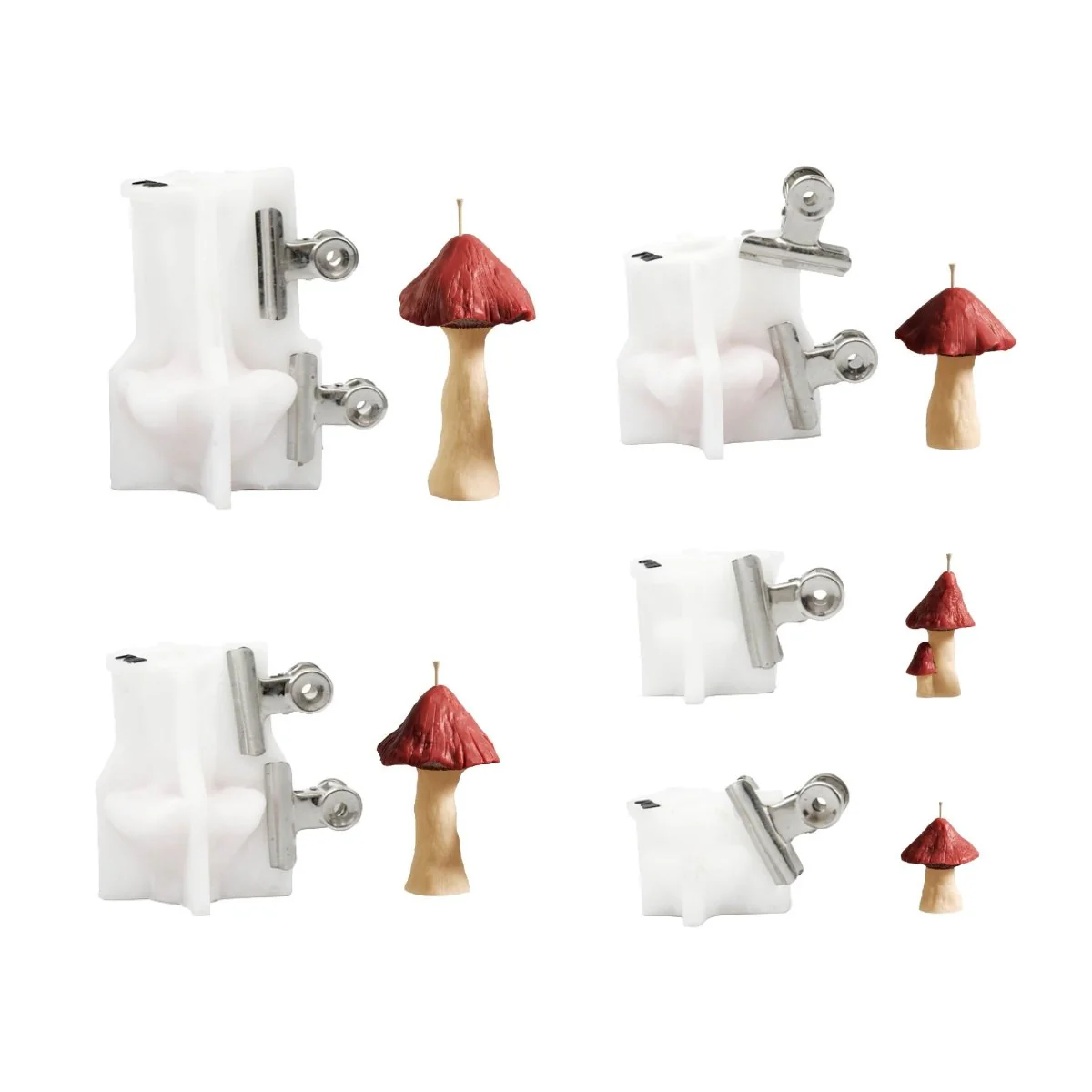 Mini Mushroom Forest Container Candle Silicone Mold Collection - Image 16