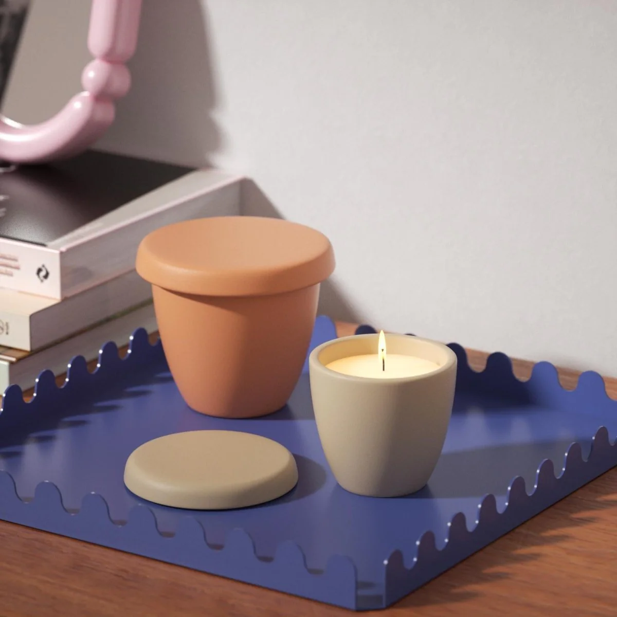 Minimalist Bowl-Shaped Candle Jar Silicone Mold & Candle Refill Mold - Image 5