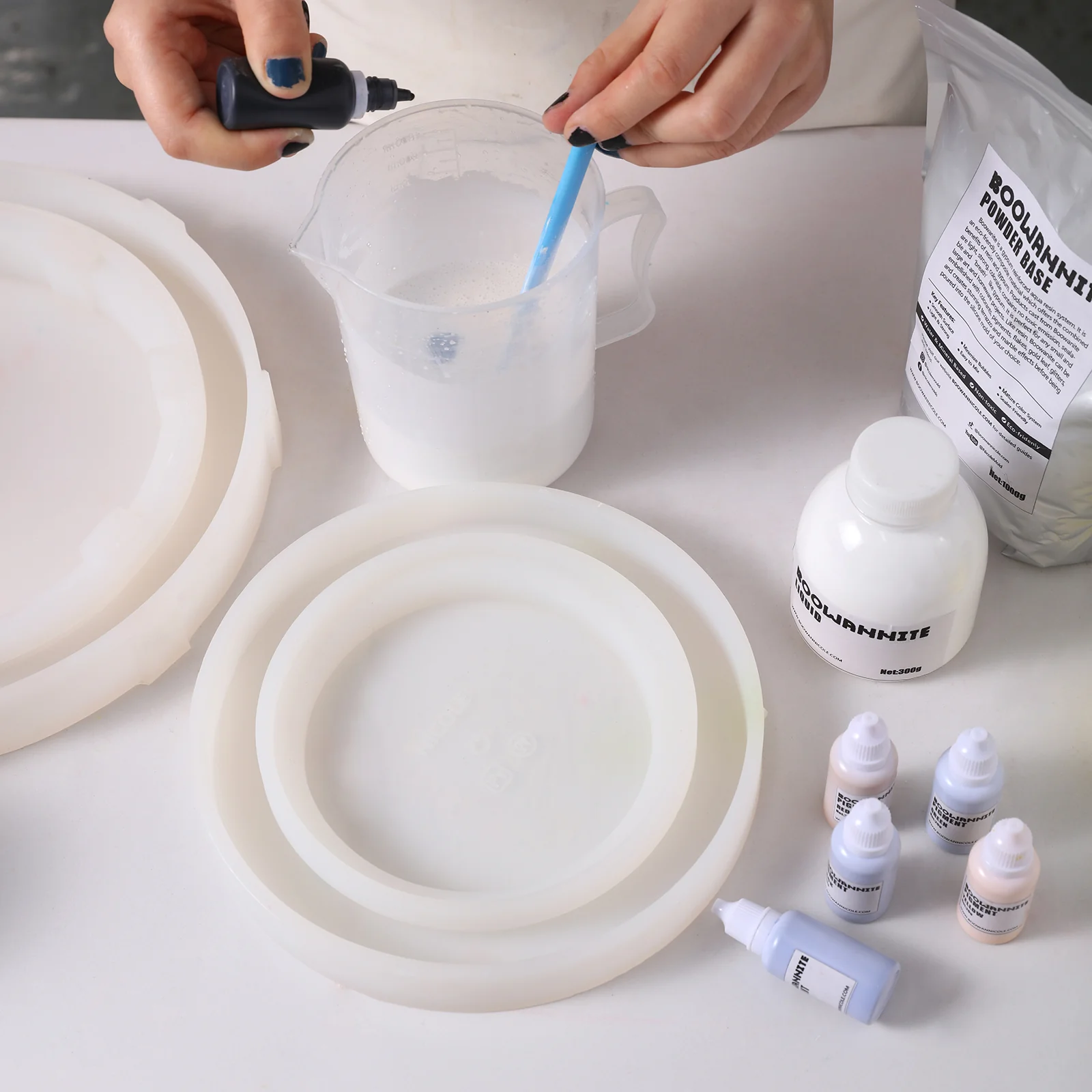 29cm Mirror Frame Silicone Mold with Accessories - Image 3