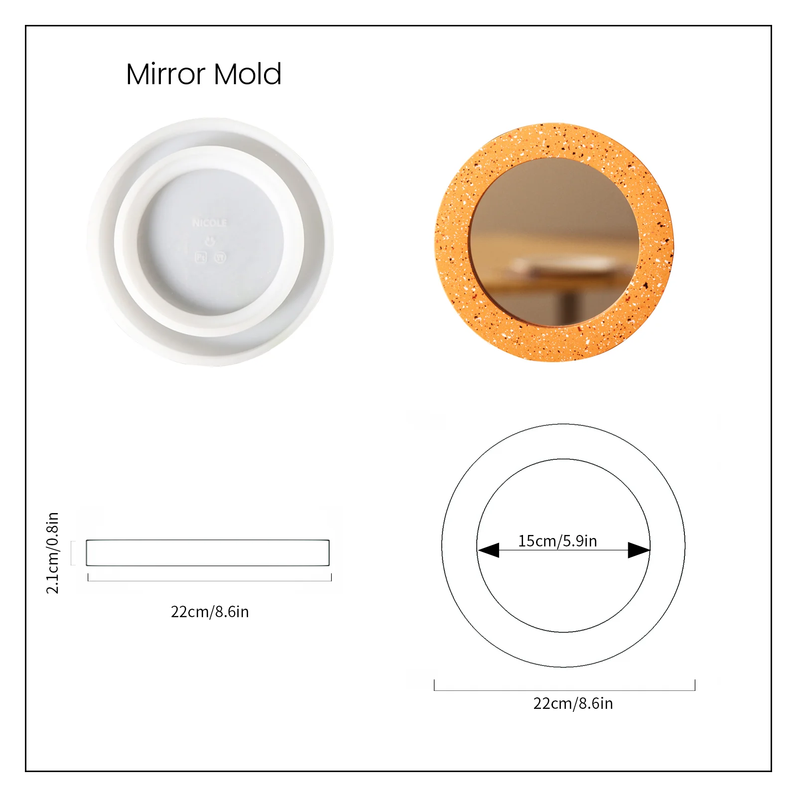 Mirror Silicone Molds and Accessories Collection - Image 10