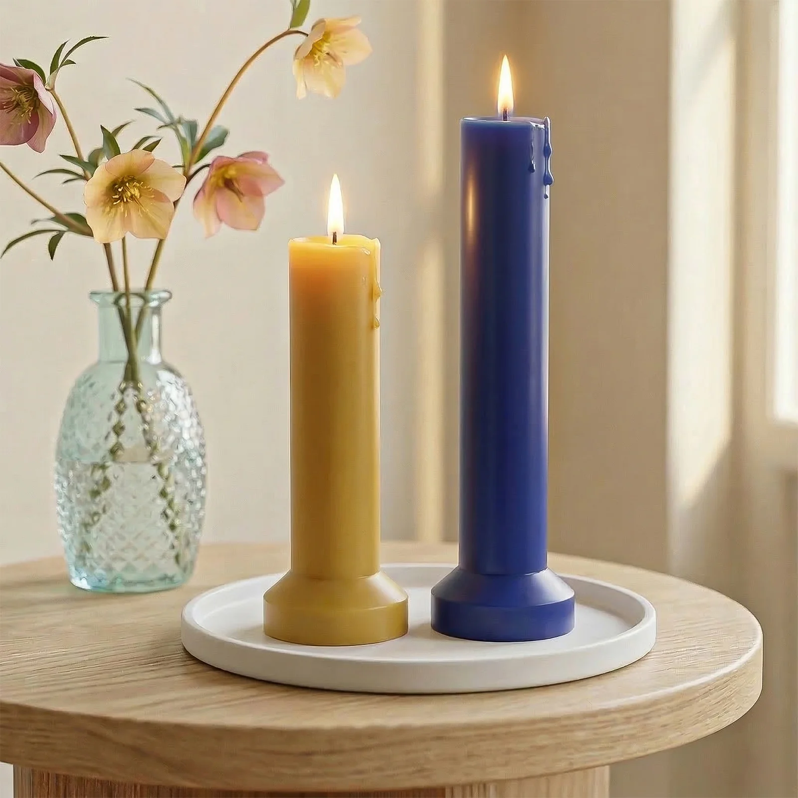 Modern Acrylic Pillar Candle Mold Set - Image 2