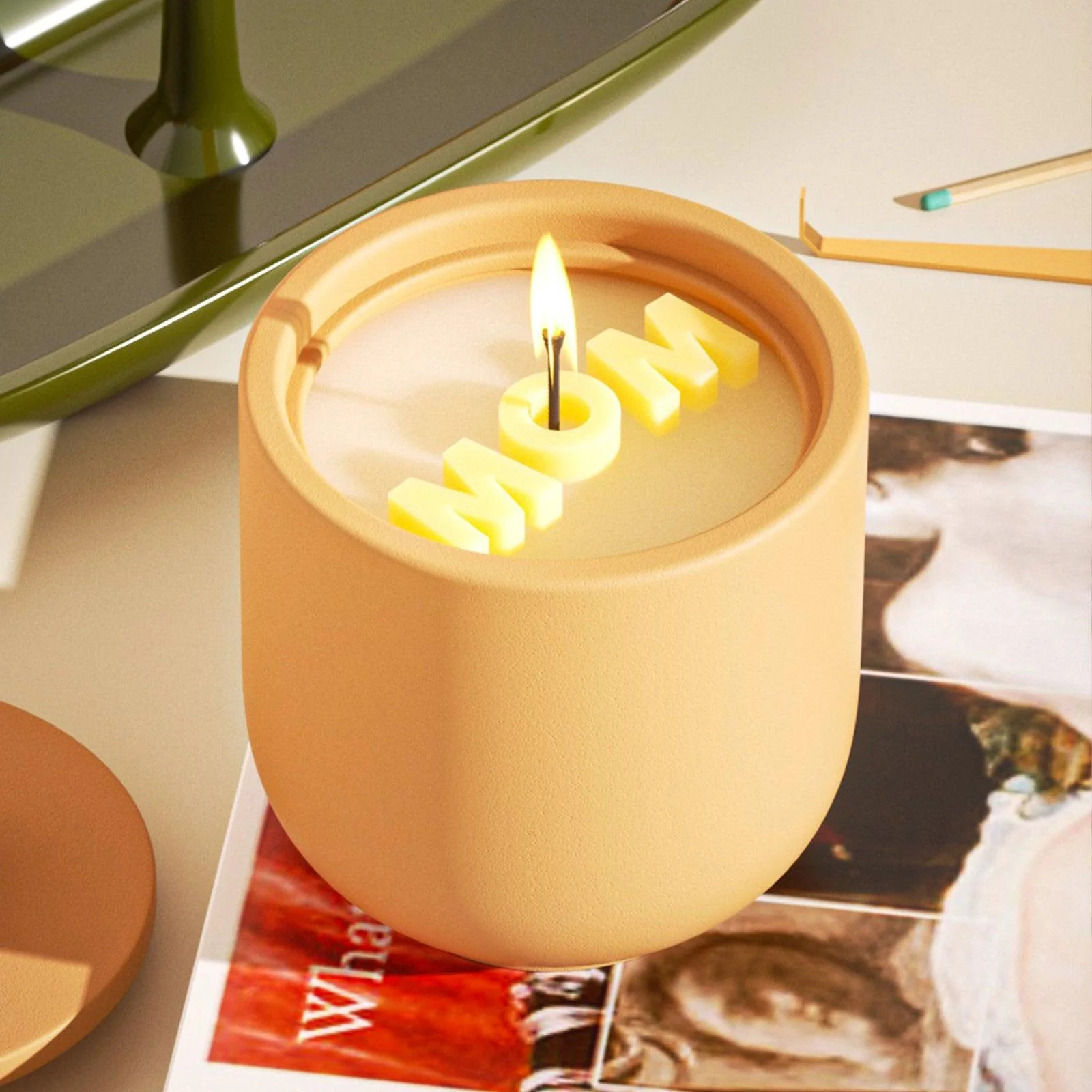 MOM Shaped Letter Candle Silicone Mold -Ⅰ - Image 5