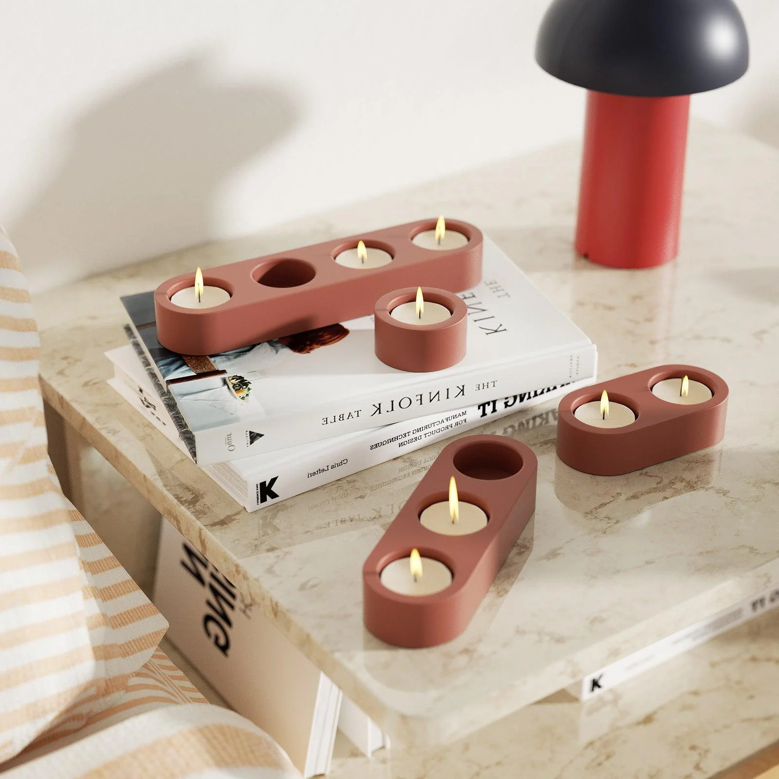 Multi-Cavity Tealight Candle Holder Combo Silicone Mold - Image 4