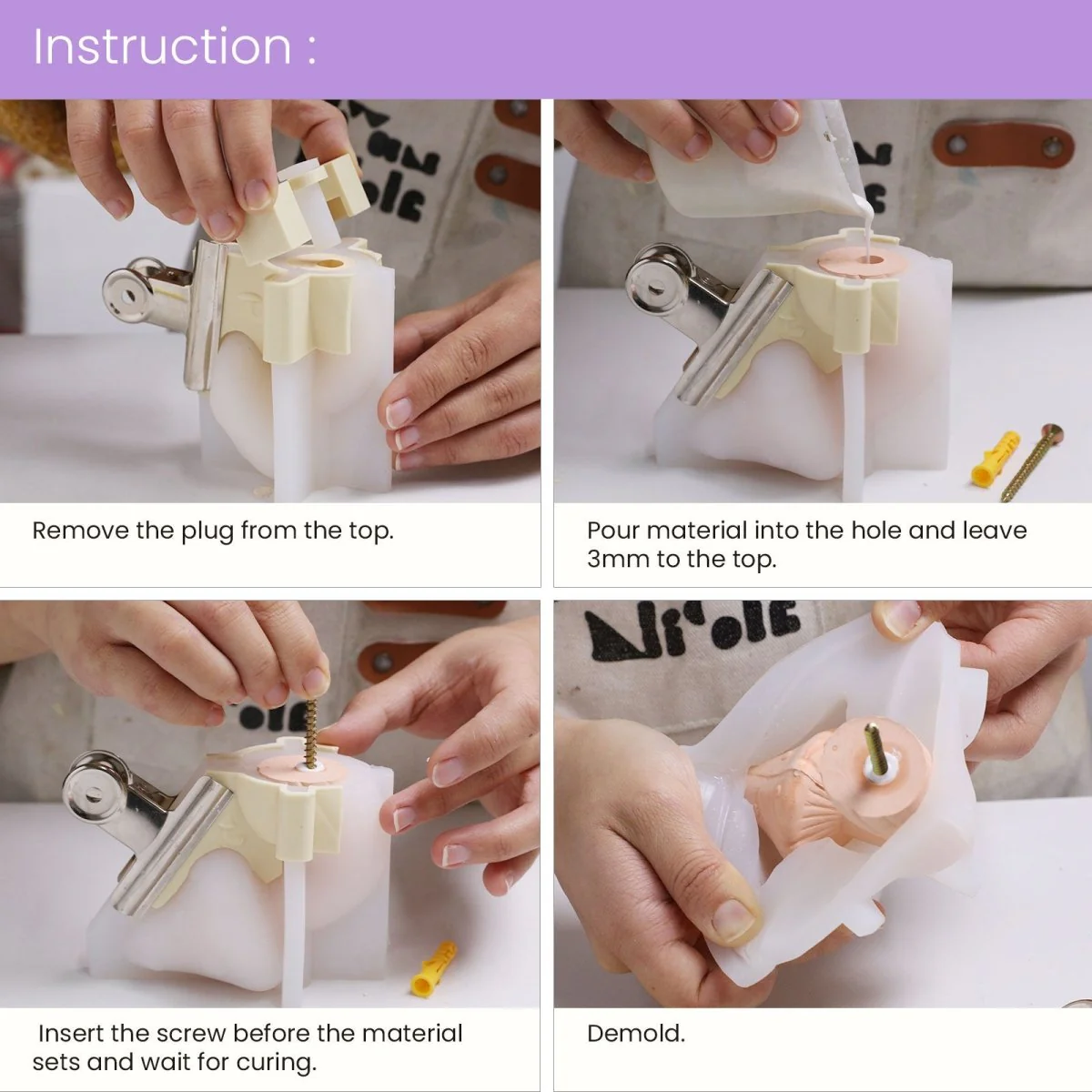 Mushroom Buddies Wall Cloth Coat Hook Silicone Mold Collection - Image 5