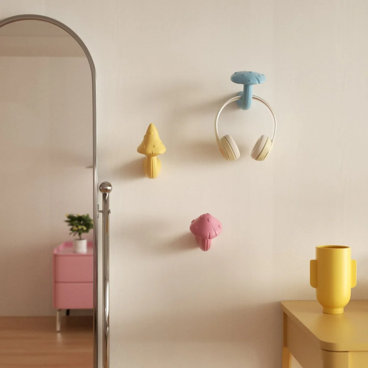 Mushroom Buddies Wall Cloth Coat Hook Silicone Mold Collection - Image 6