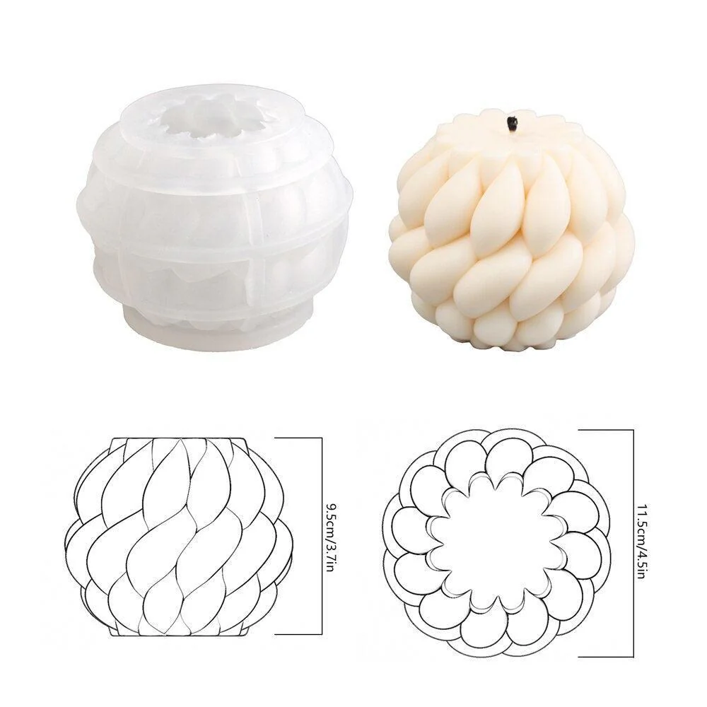 Spiral Braided Candle Silicone Mold - Image 7
