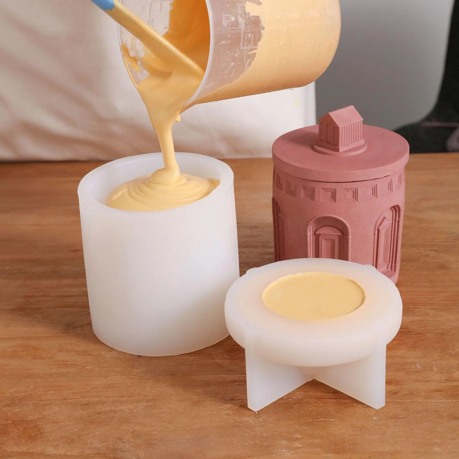 Architectural Style Candle Jar Silicone Mold - Image 3