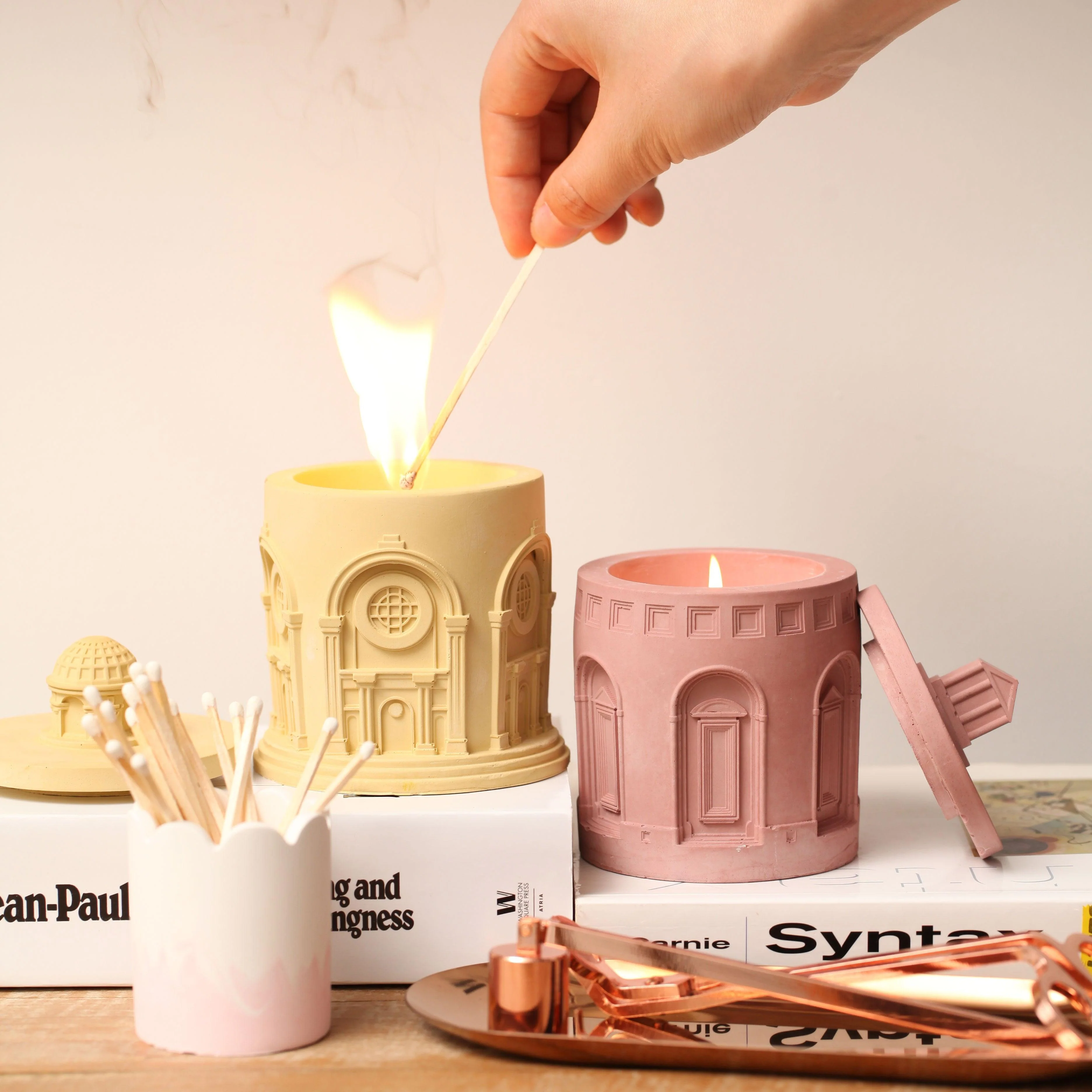 Architectural Style Candle Jar Silicone Mold - Image 6