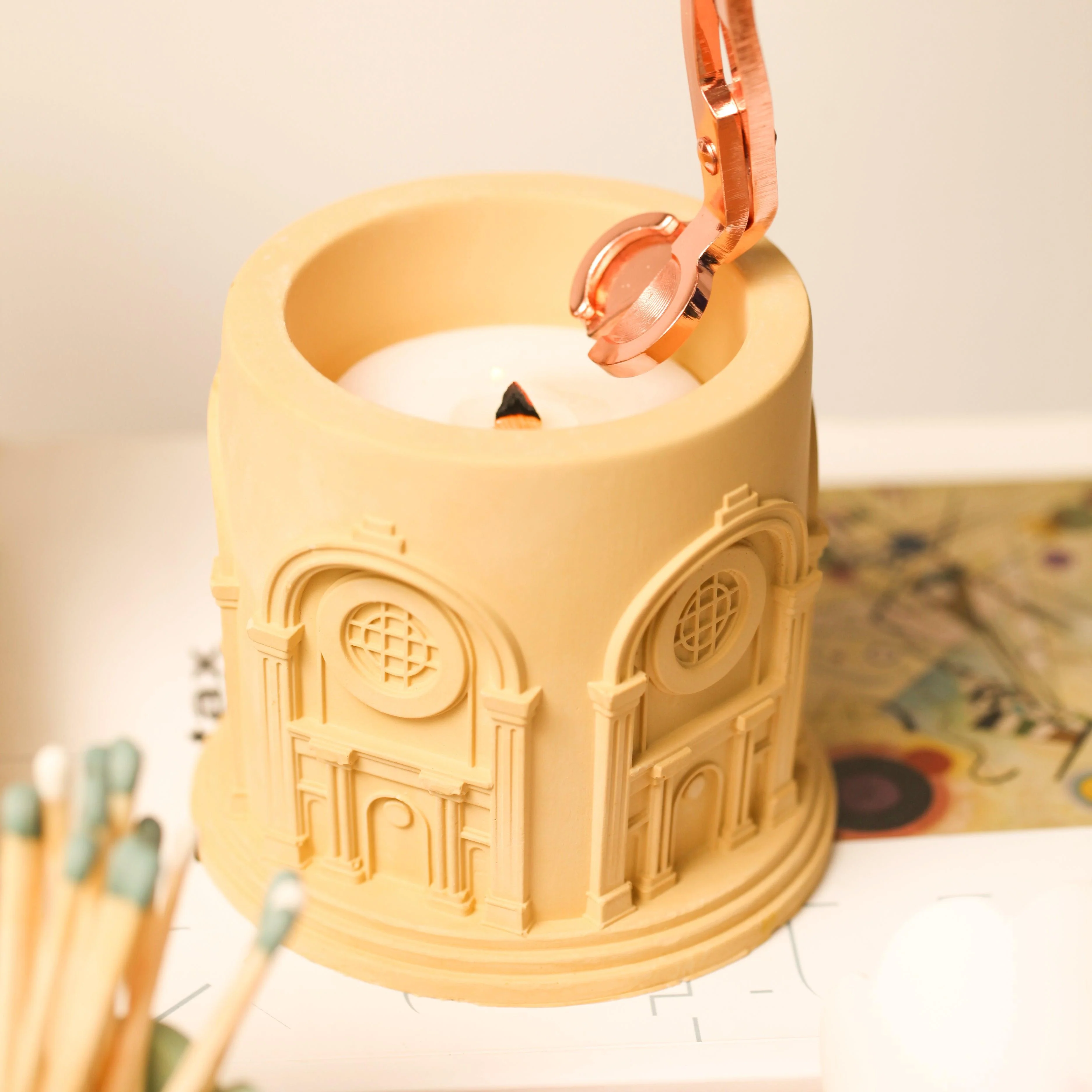 Architectural Style Candle Jar Silicone Mold - Image 4