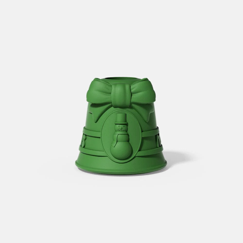 Snowman Christmas Bell Taper Candle Holder Silicone Mold