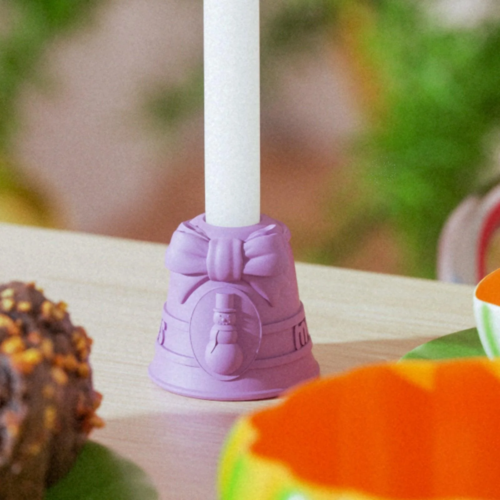Snowman Christmas Bell Taper Candle Holder Silicone Mold - Image 4