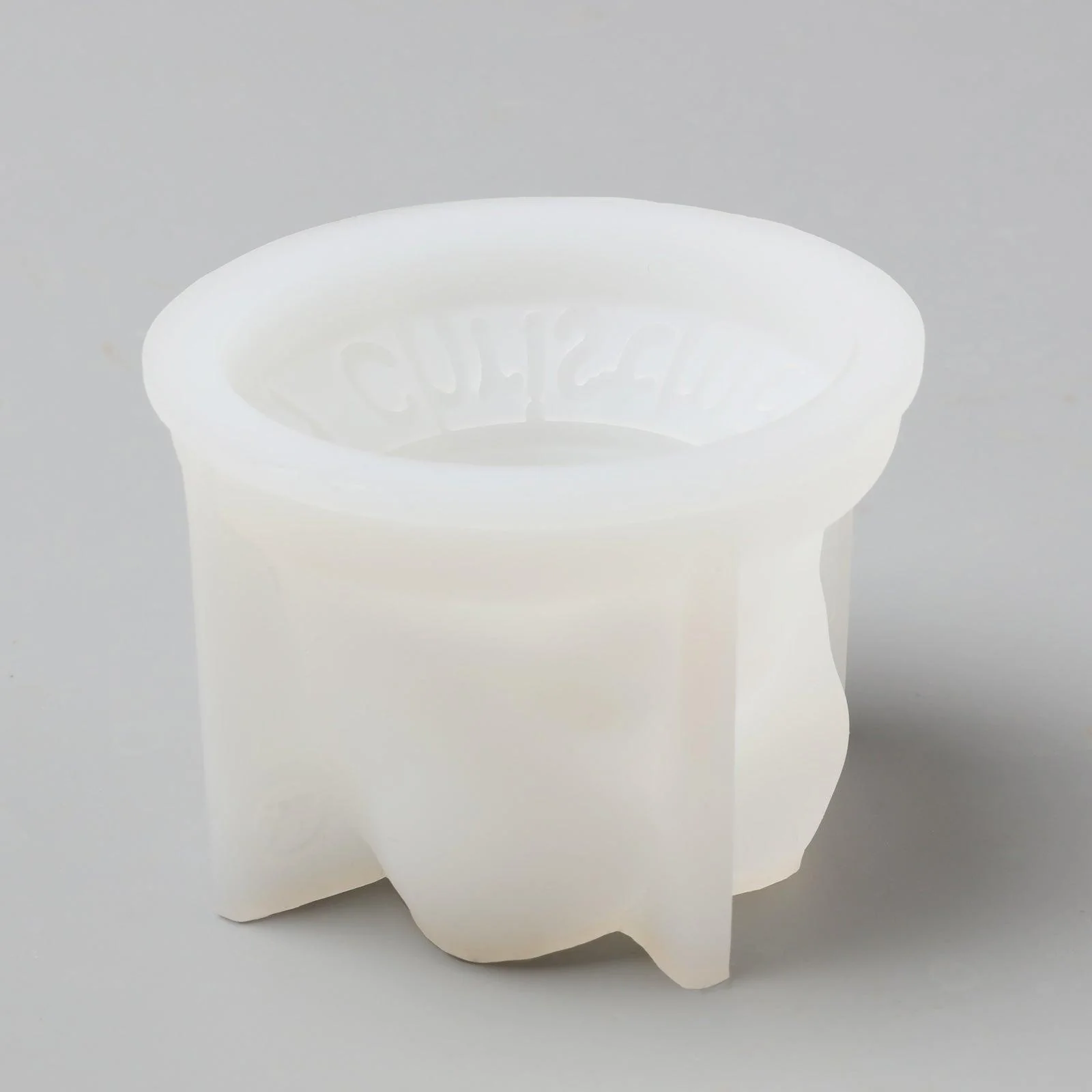 Snowman Christmas Bell Taper Candle Holder Silicone Mold - Image 8