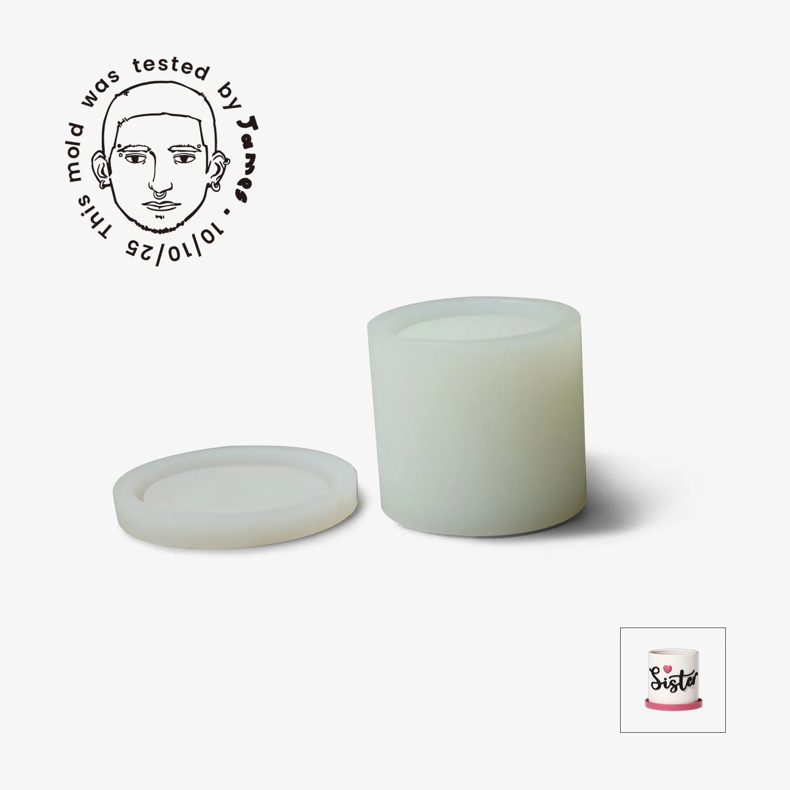 Let Love Grow Plant Pot & Tray Silicone Mold Collection - Image 24