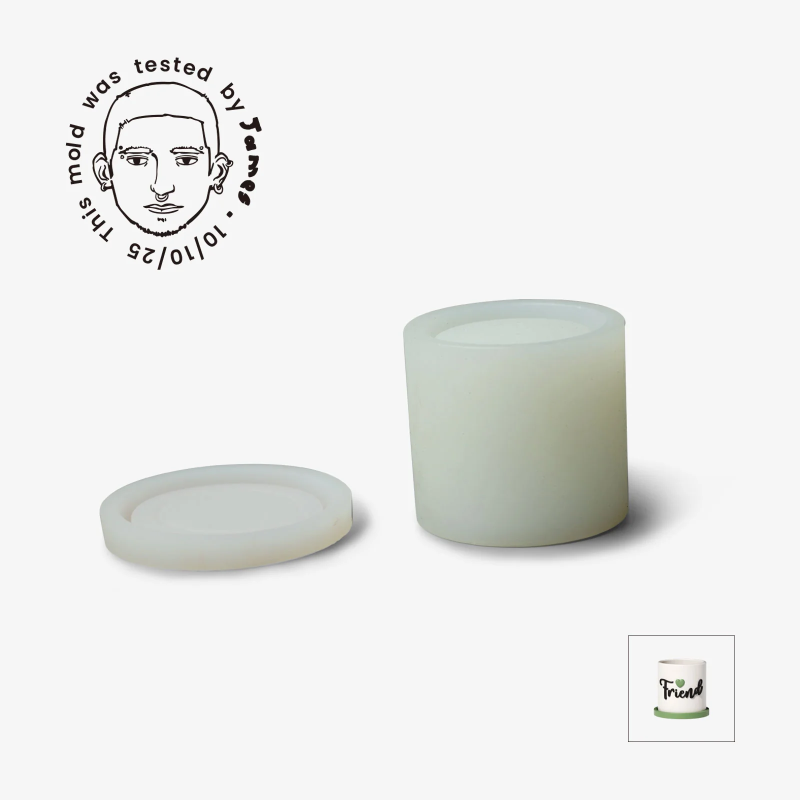 Let Love Grow Plant Pot & Tray Silicone Mold Collection - Image 26