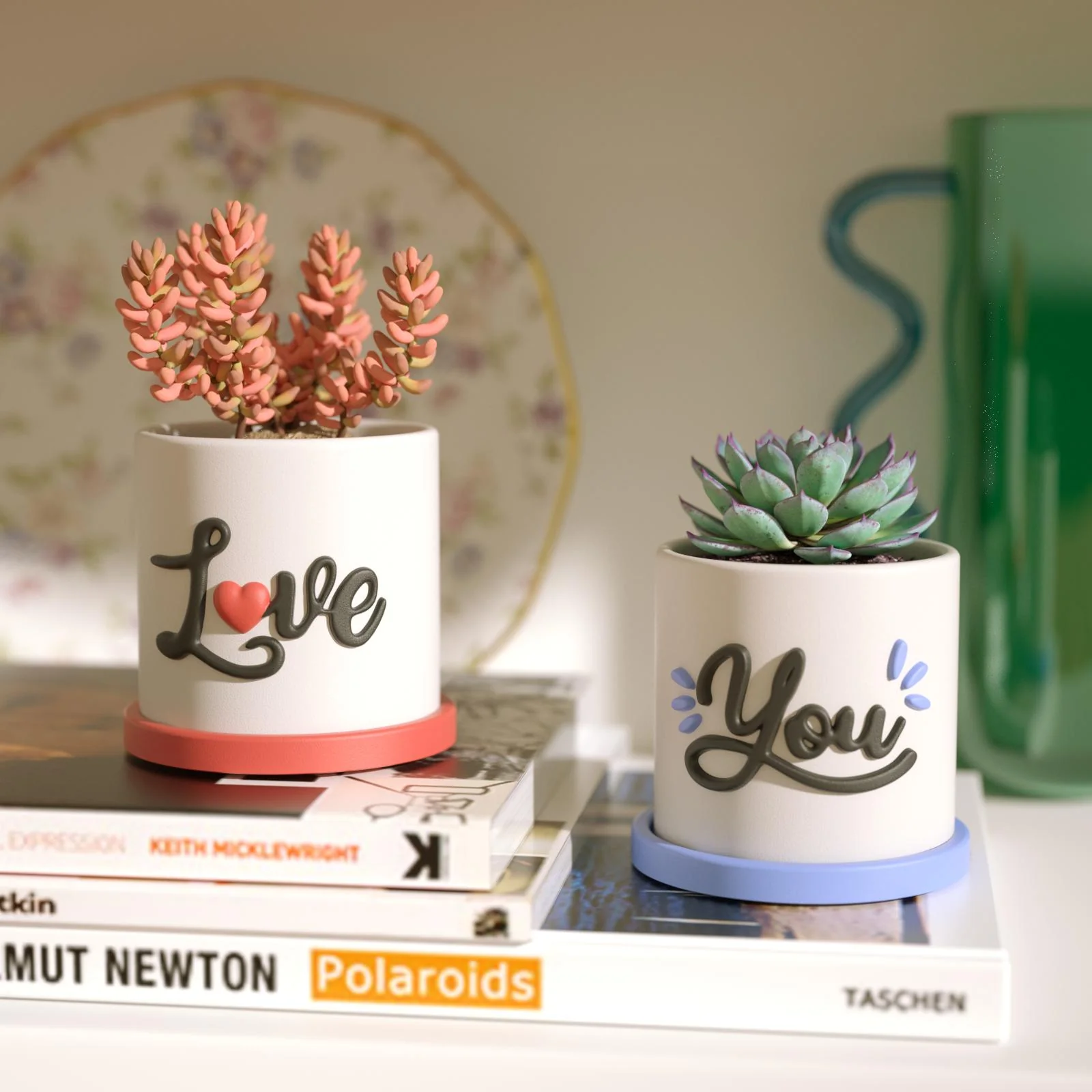 Let Love Grow Plant Pot & Tray Silicone Mold Collection - Image 5