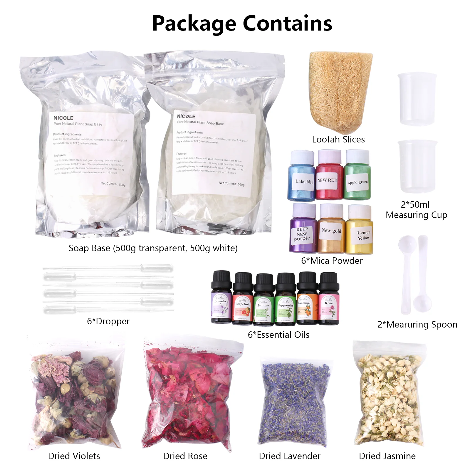 Soap Making Materials & Tools Kit - Image 2