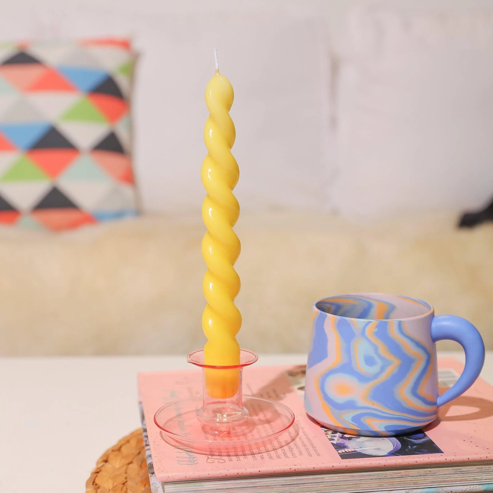 Minimalist Braided Spiral Taper Candle Silicone Mould - Image 5