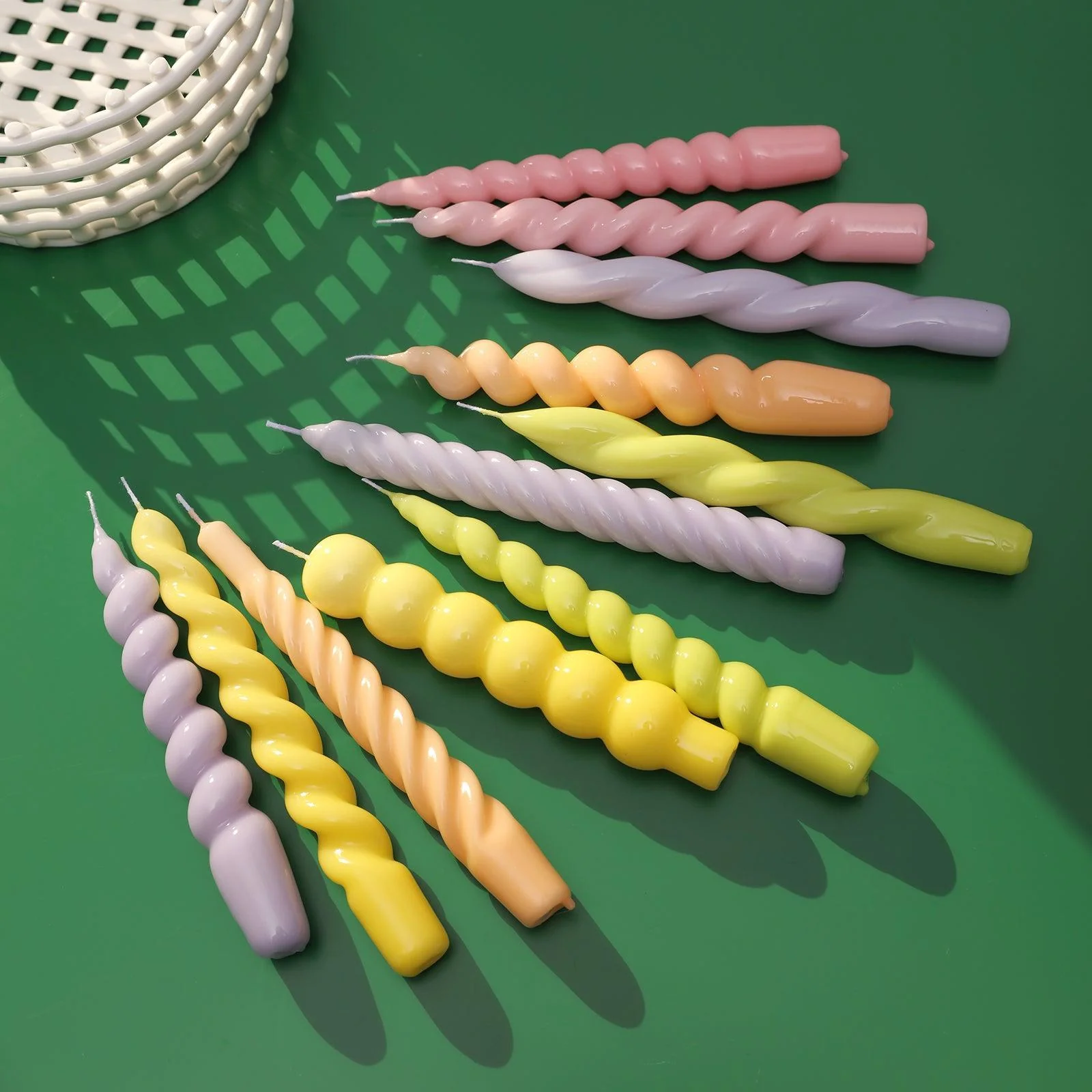 Minimalist Braided Spiral Taper Candle Silicone Mould - Image 7