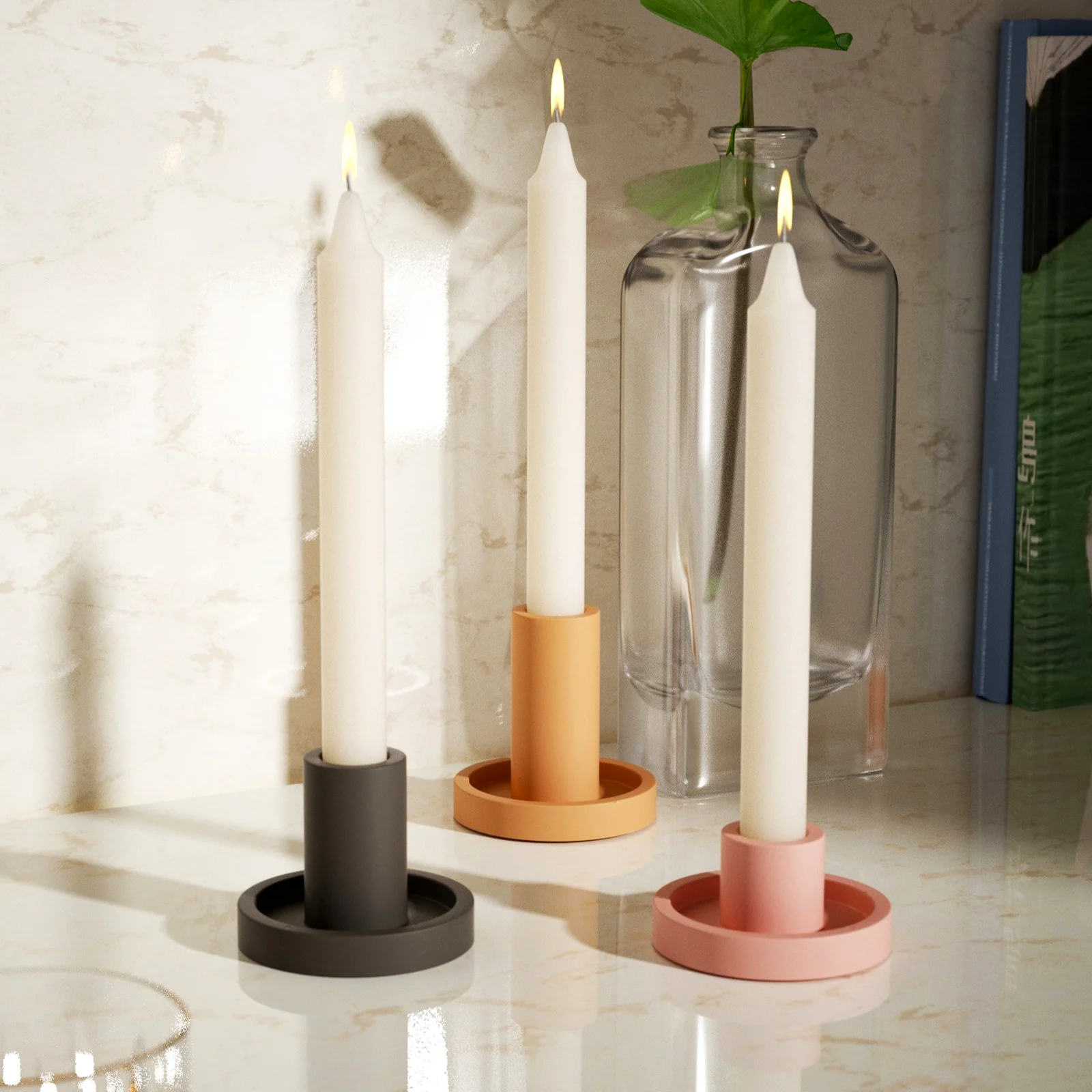 Low Tealight Candle Holder Silicone Mold - Image 7