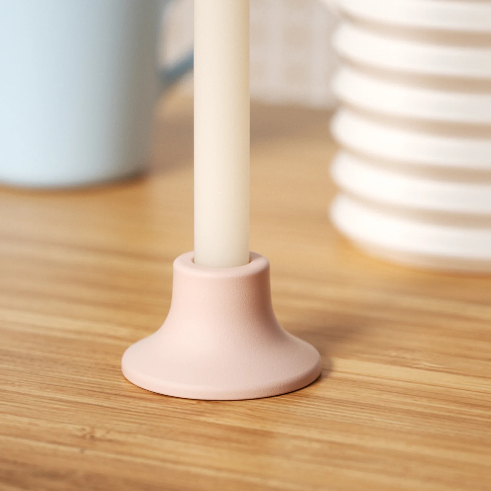 Low Round Taper Candle Holder Silicone Mold - Image 4
