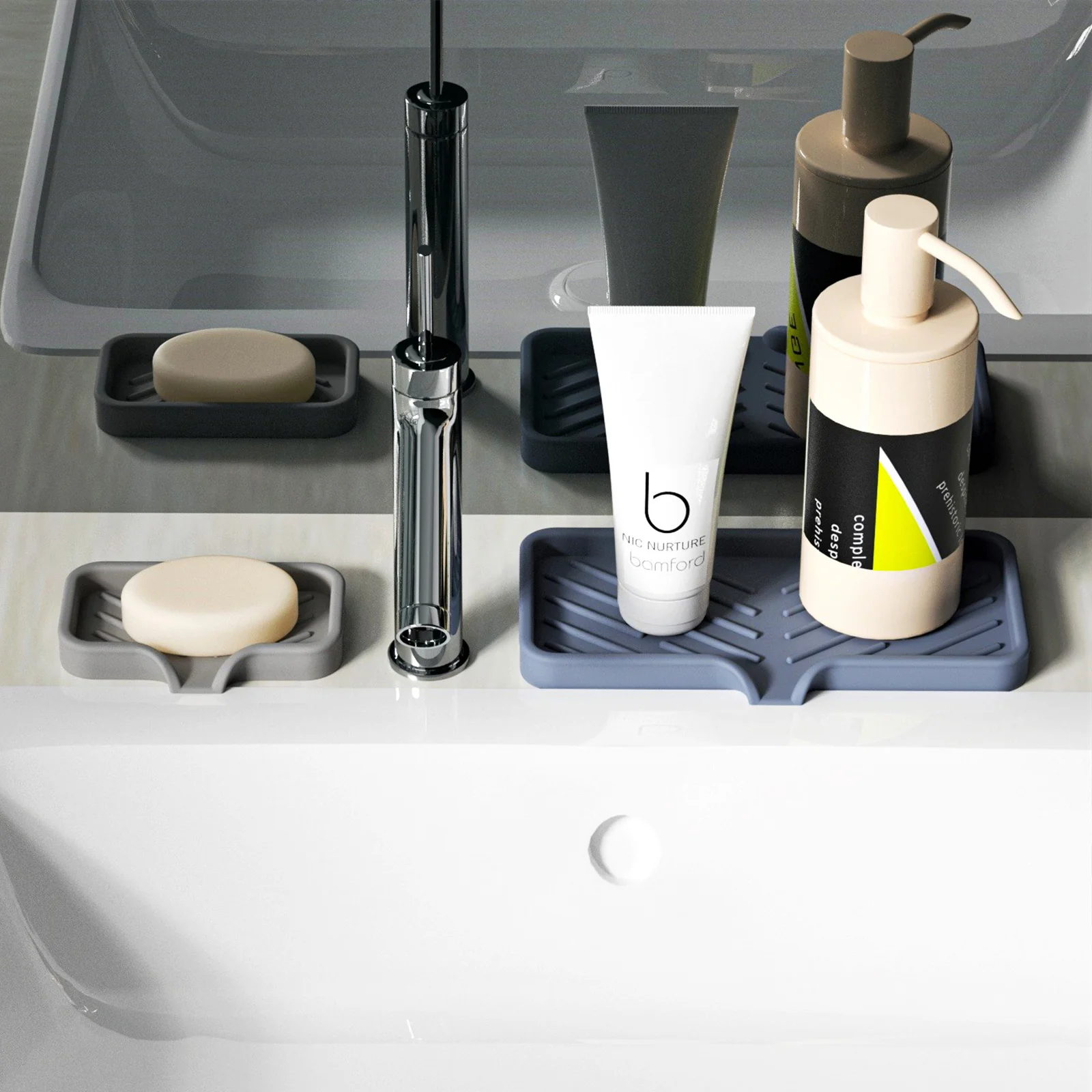Concrete Self-Draining Soap Dish Silicone Mold - Image 5