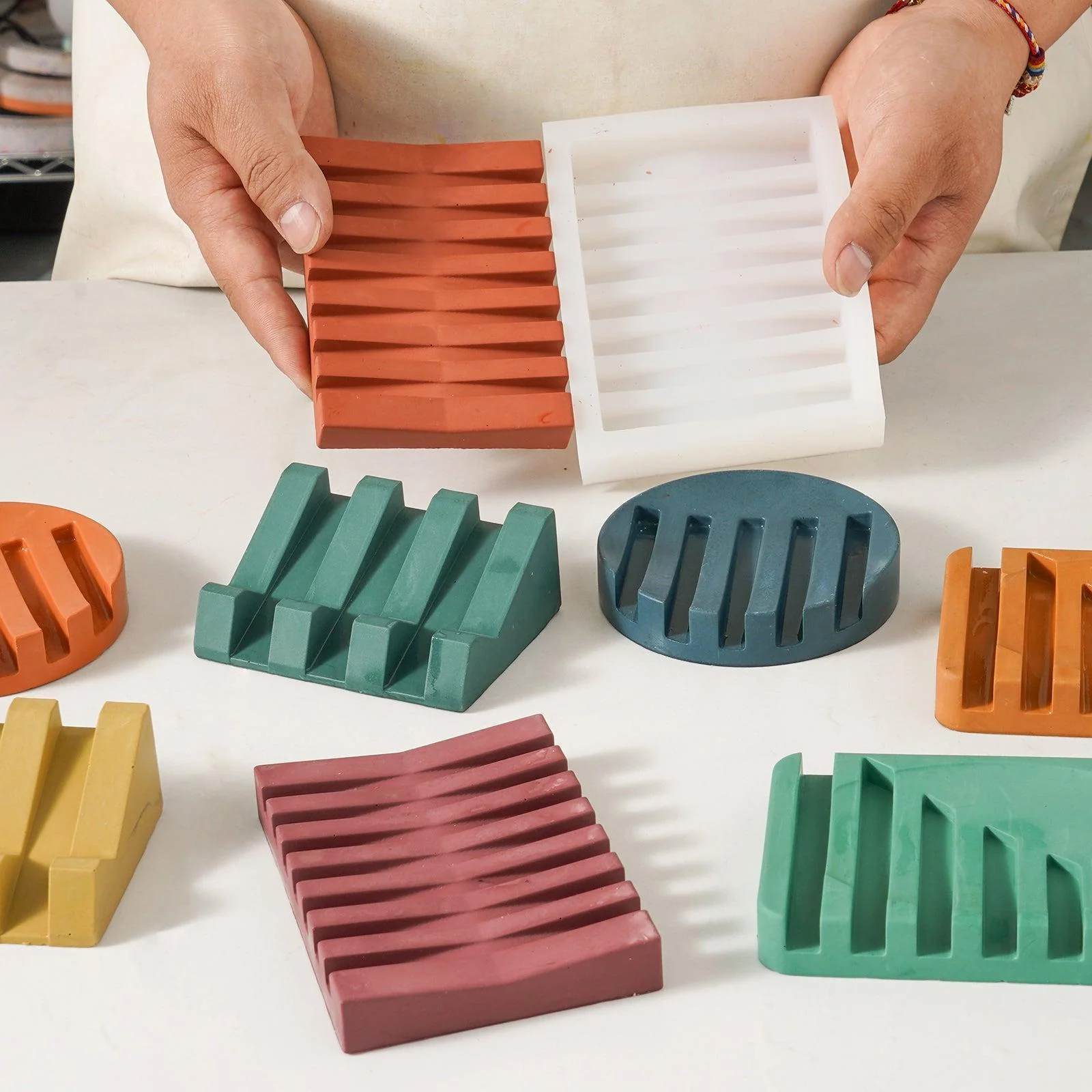 Concrete Soap Dish Silicone Mold - Image 3