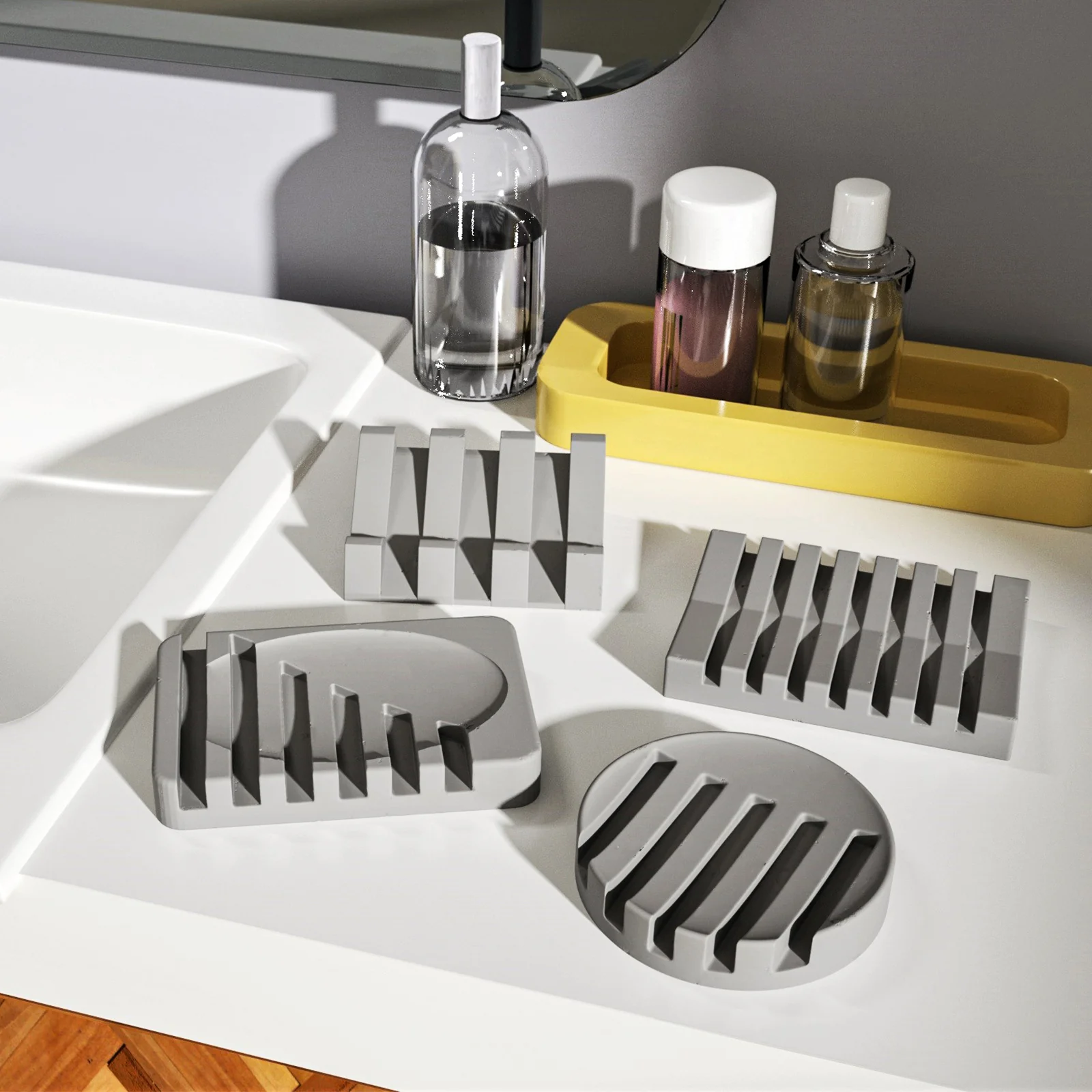 Concrete Soap Dish Silicone Mold - Image 4