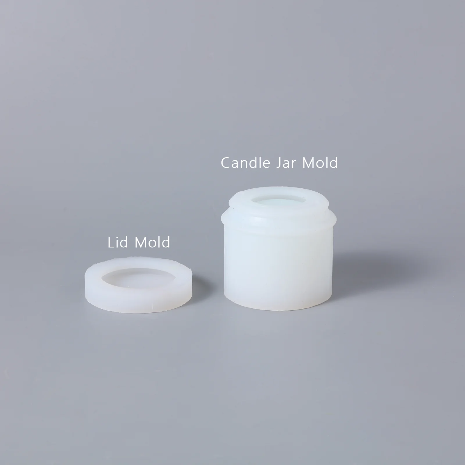 Simple Style Small Candle Jar with Lid Silicone Mold - Image 8