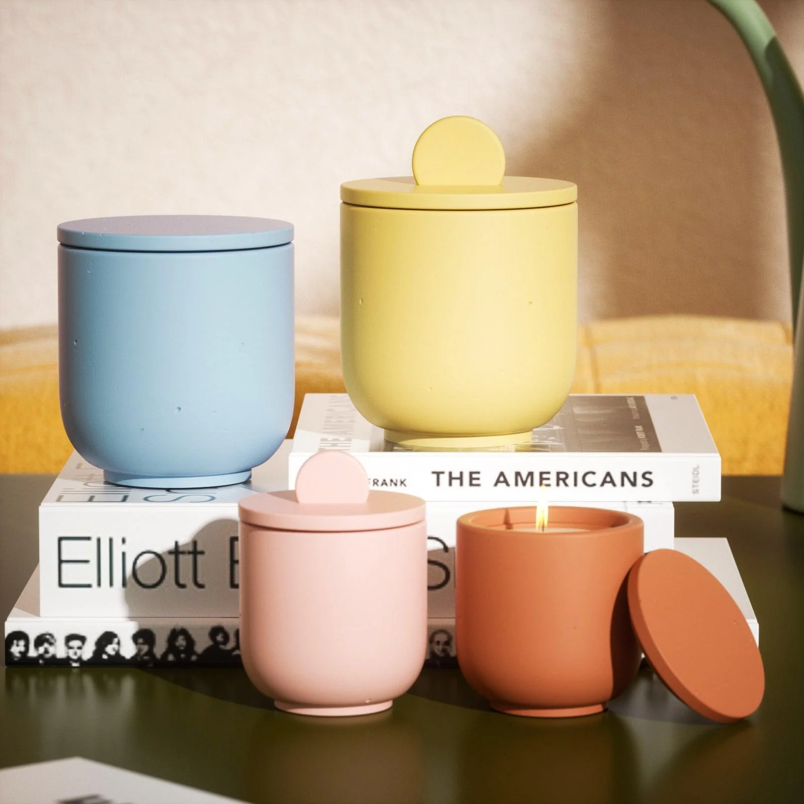 Simple Style Candle Jar with Lids Silicone Mold - Image 4